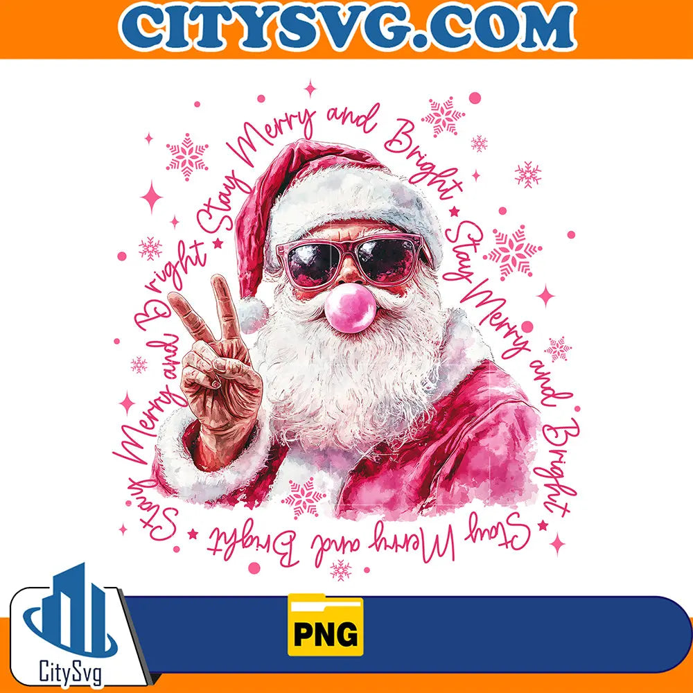 SantaChristmasBlowingBubblePng