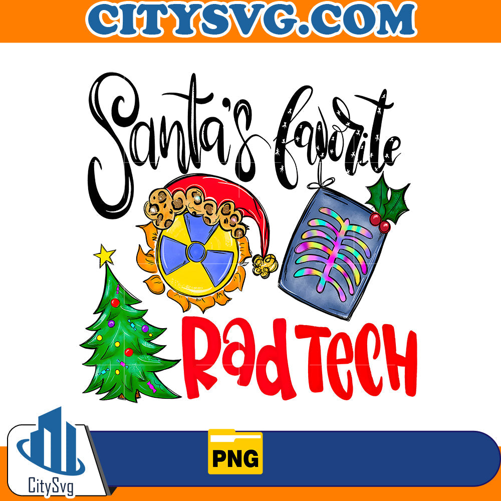 Santa's Favorite RadTech Png CitySvg