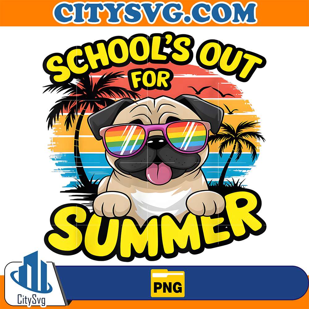 School-s-Out-For-Summer-Pug-Png