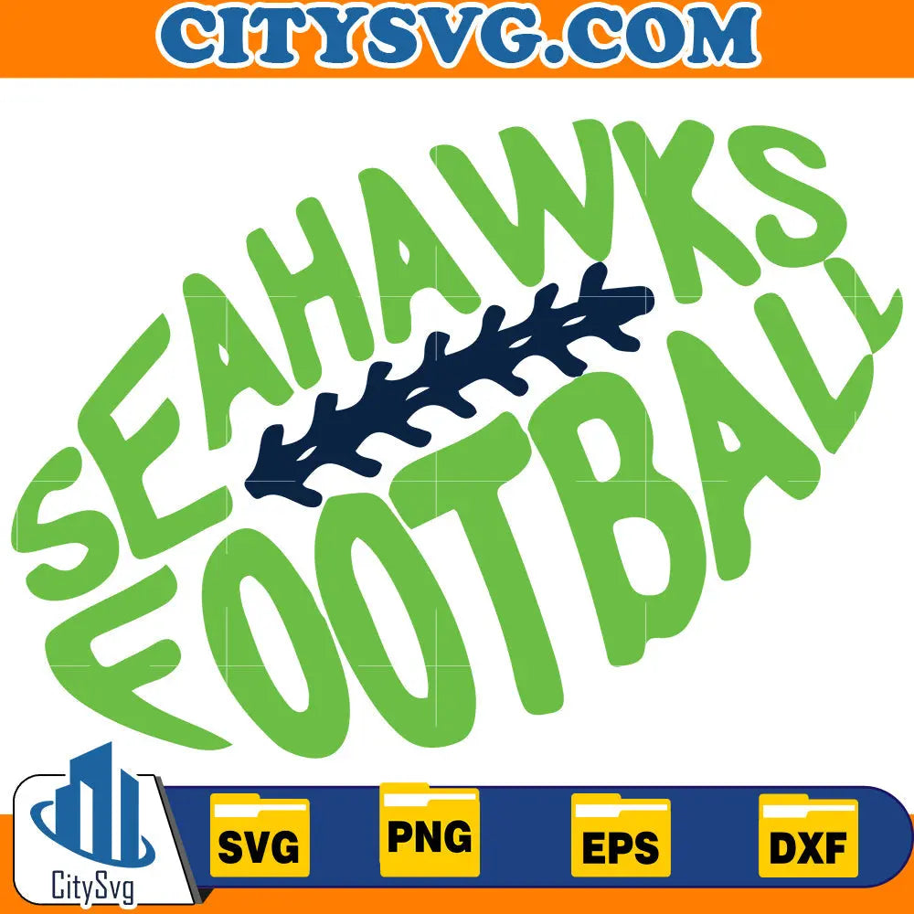 Seattle Seahawks Football Svg CitySvg