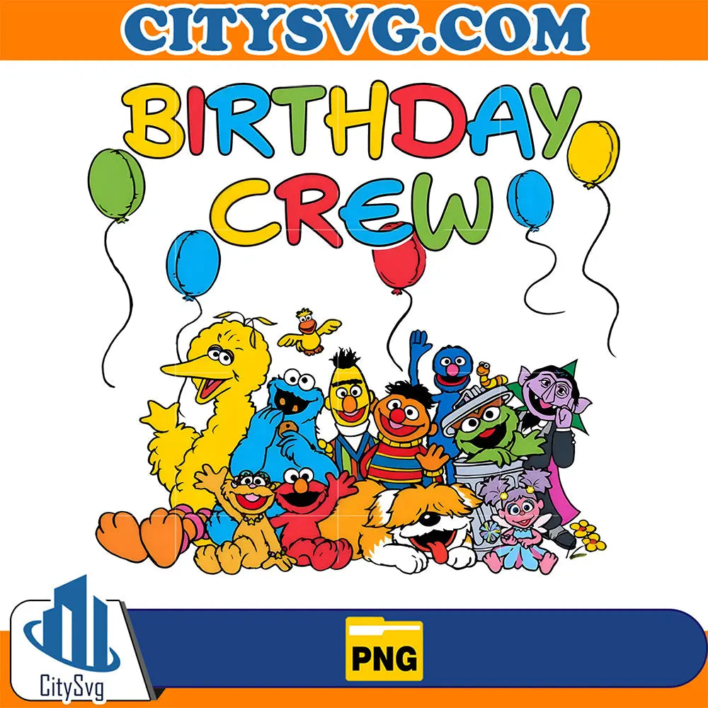 SesameStreetBirthdayCrewPng