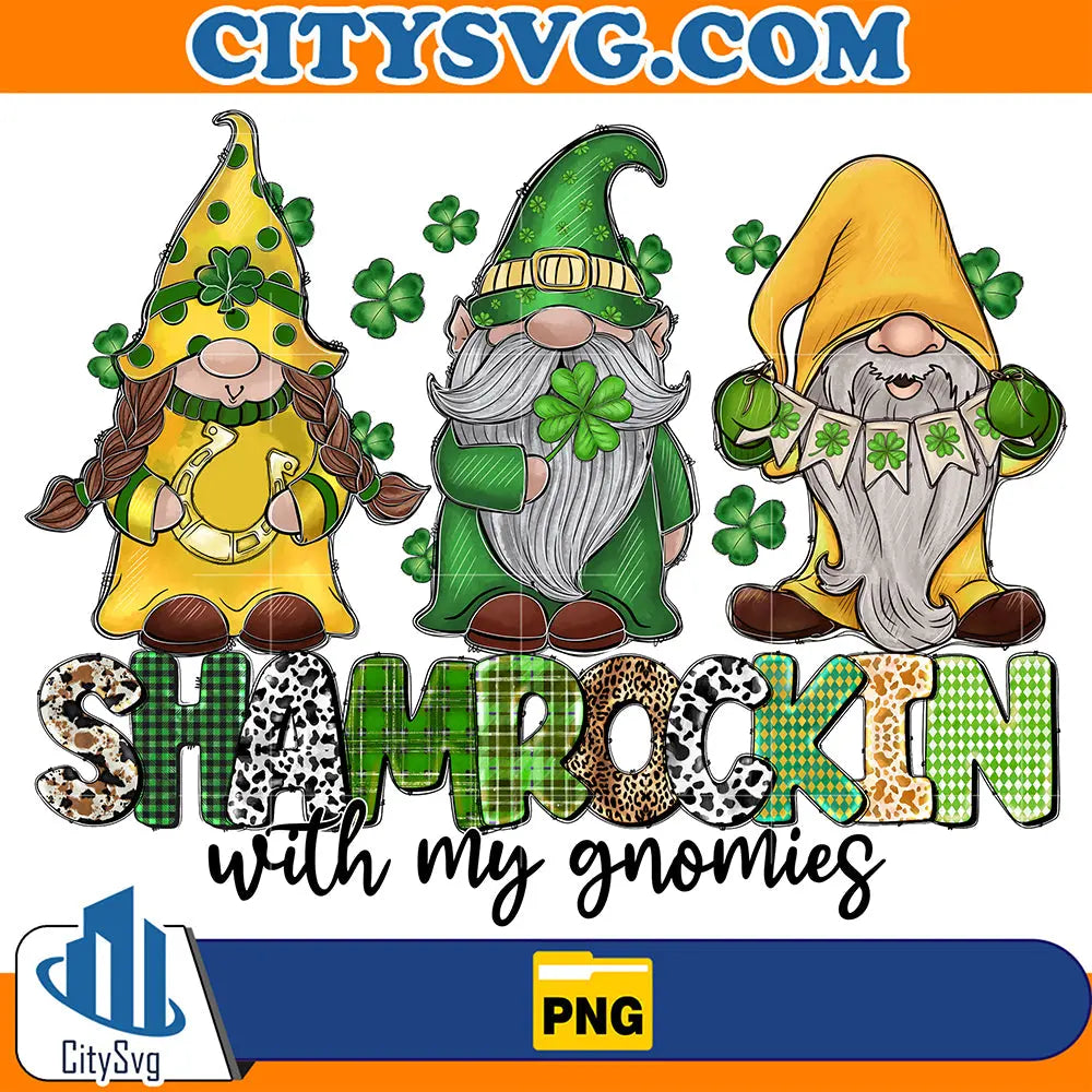 ShamrockinWithMyGnomiesSublimationPng