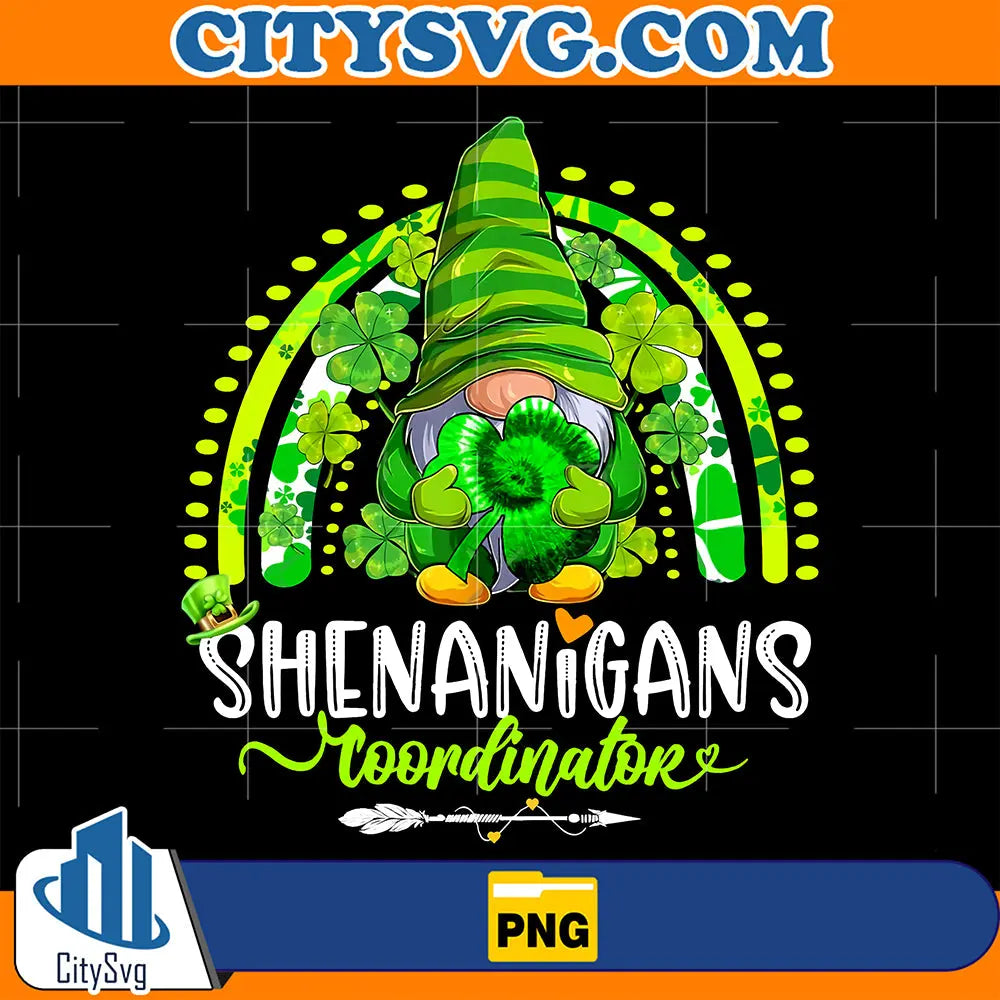 ShenanigansCoordinatorGnomeStPatricksDayTeacherPng