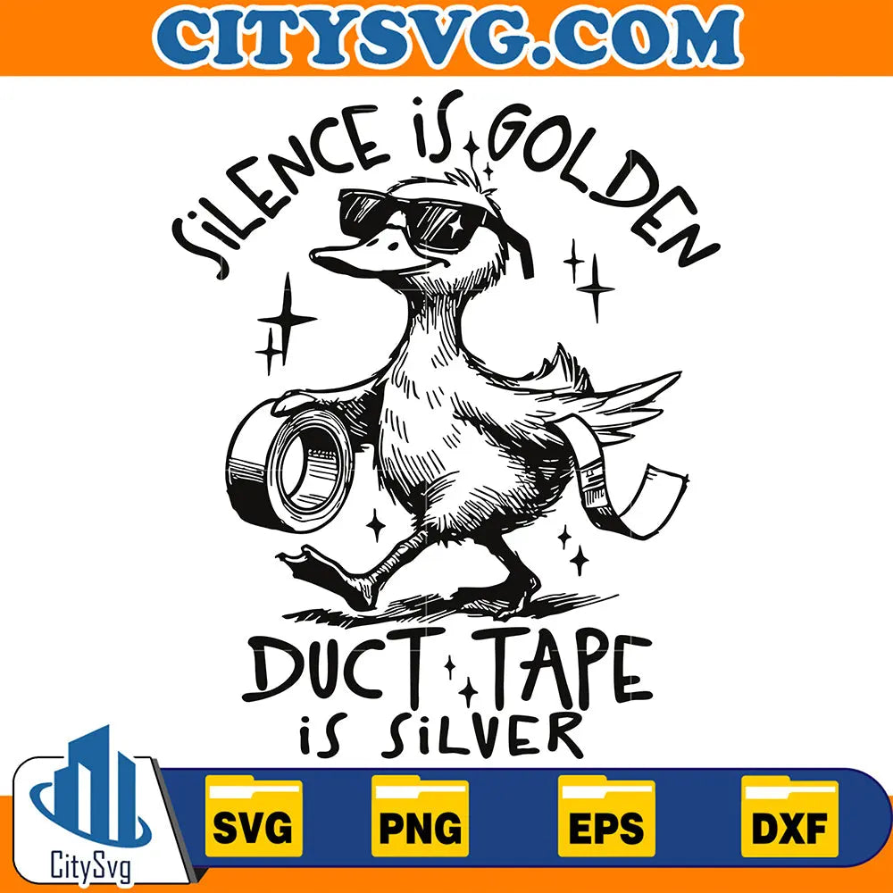 SilenceIsGoldenDuctTapeIsSilverSvg