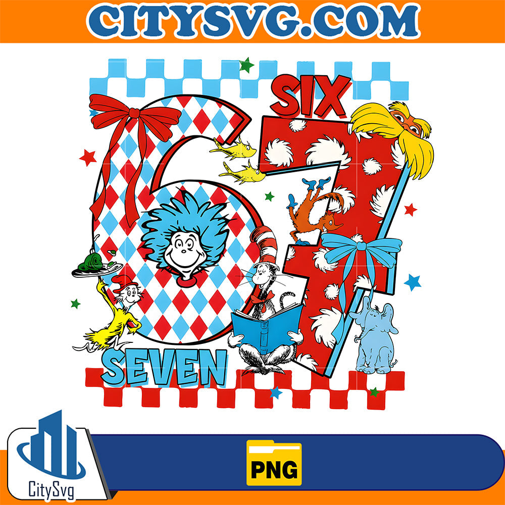 Six Seven Cat In The Hat Png CitySvg