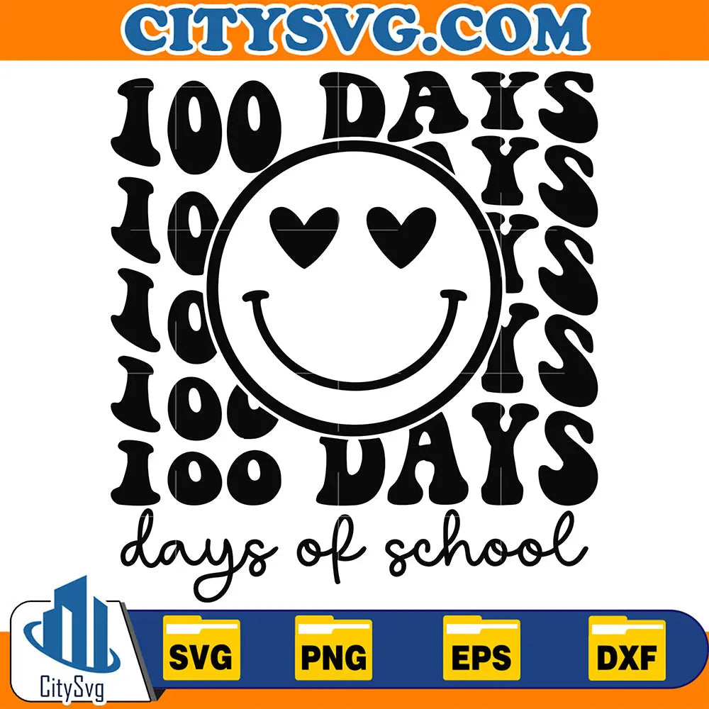 Smile100DaysofSchoolSvg