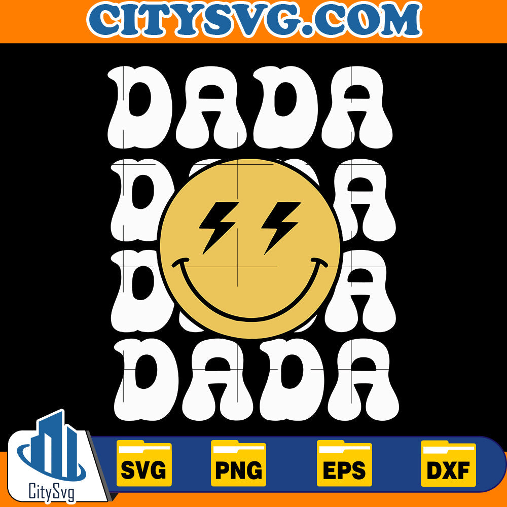 Smiley Face Dada Svg CitySvg
