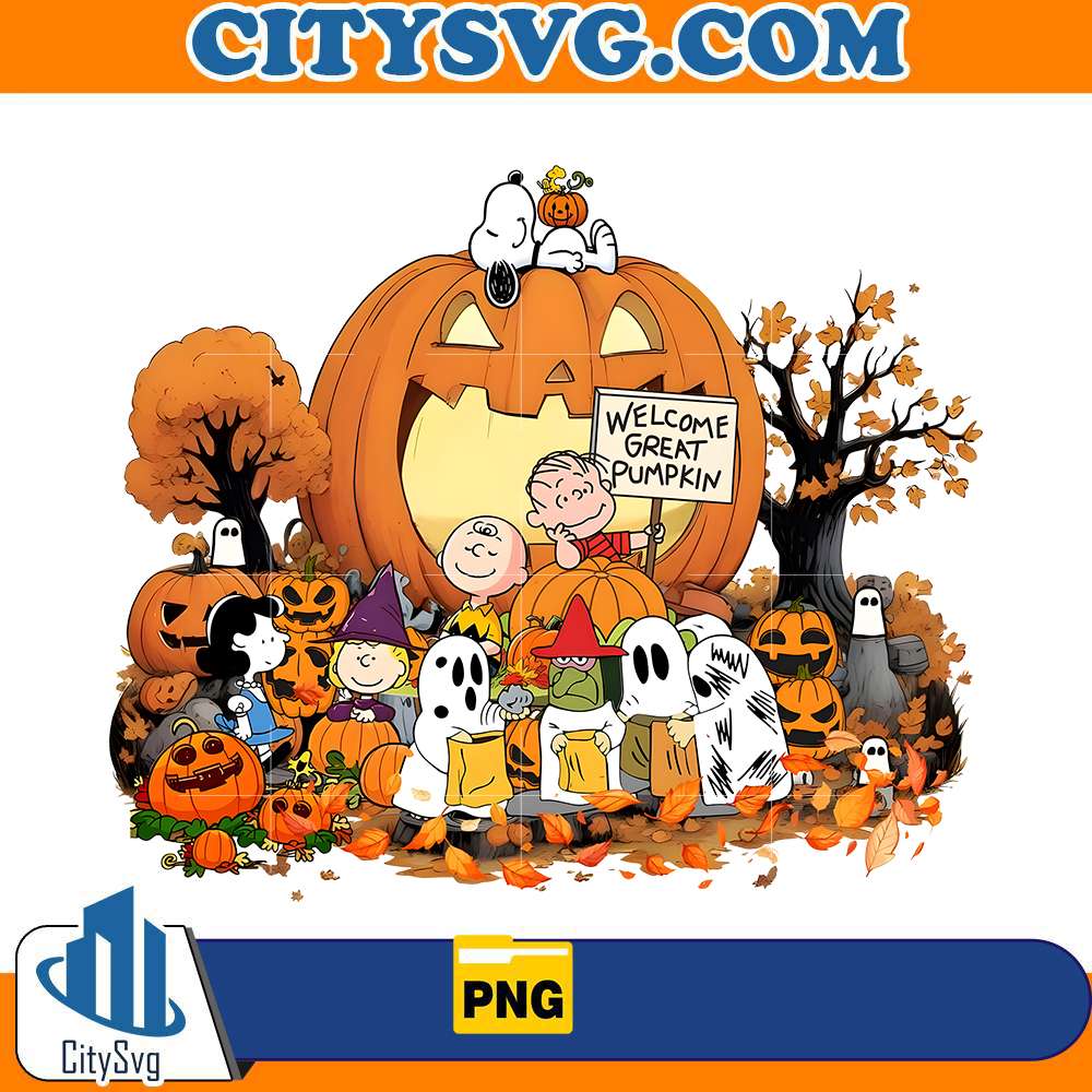 Snoopy Great Pumpkin Halloween Png CitySvg