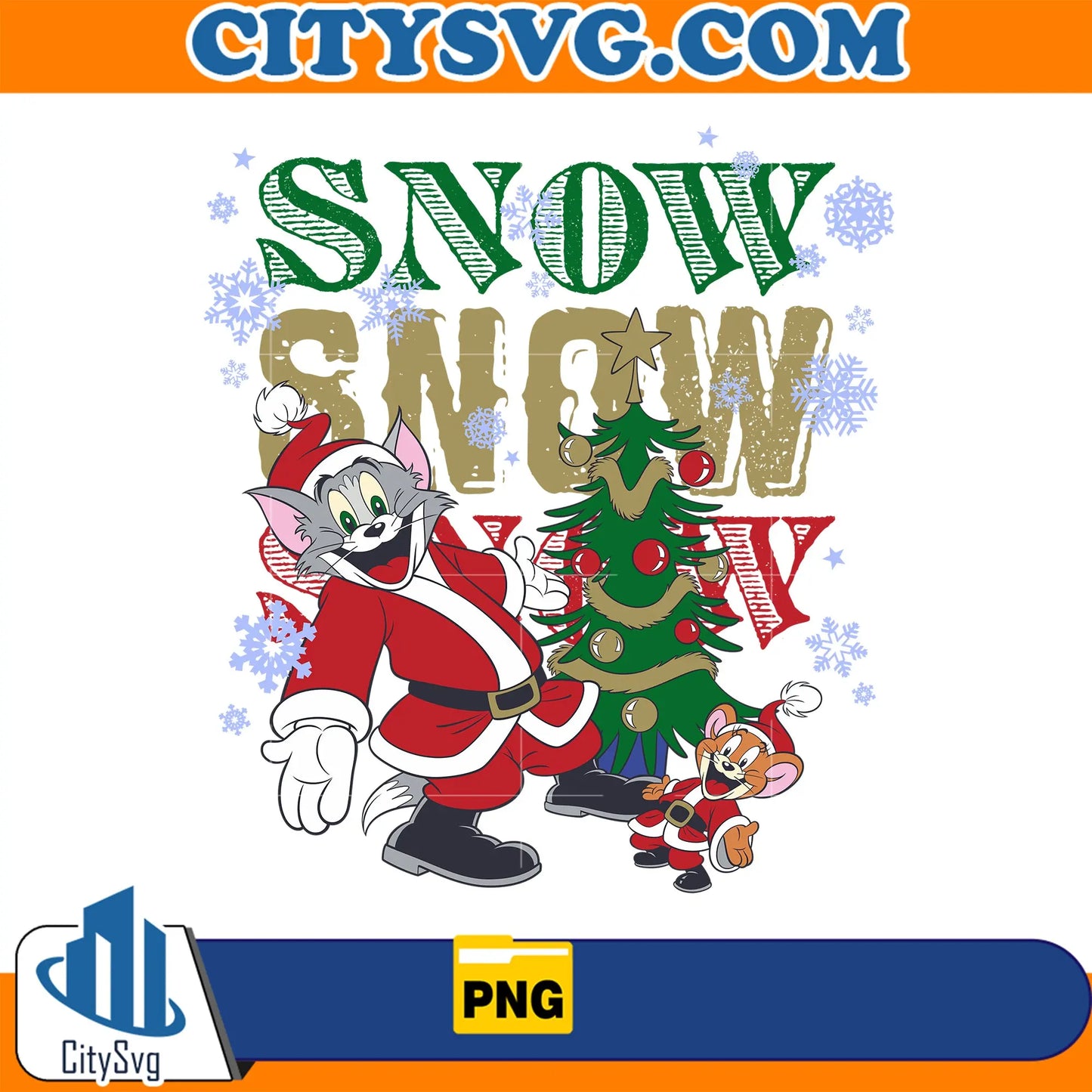 SnowSnowSnowTom_JerryChristmasPng1