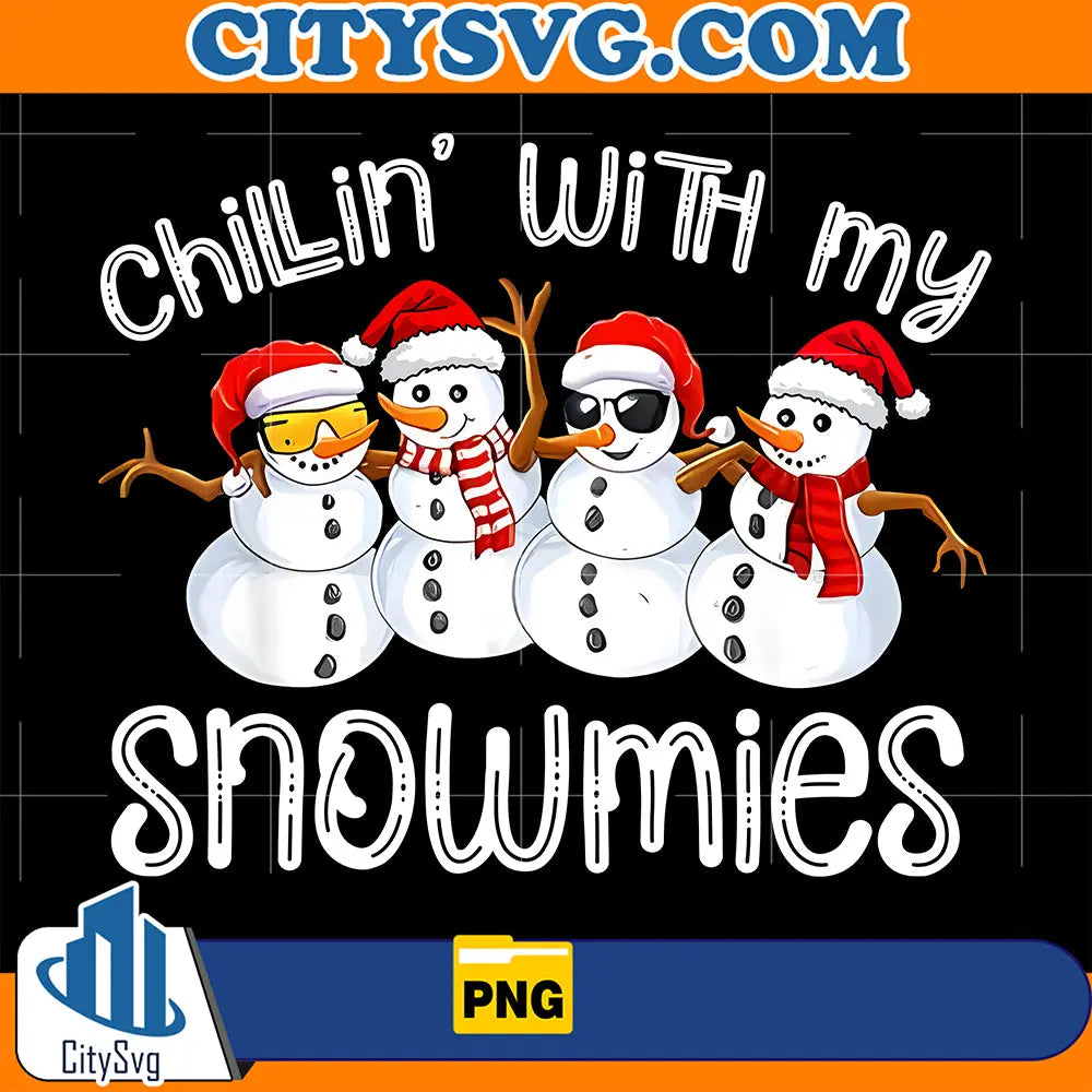 SnowmanChristmasChillinWithMySnowmiesUglyPng