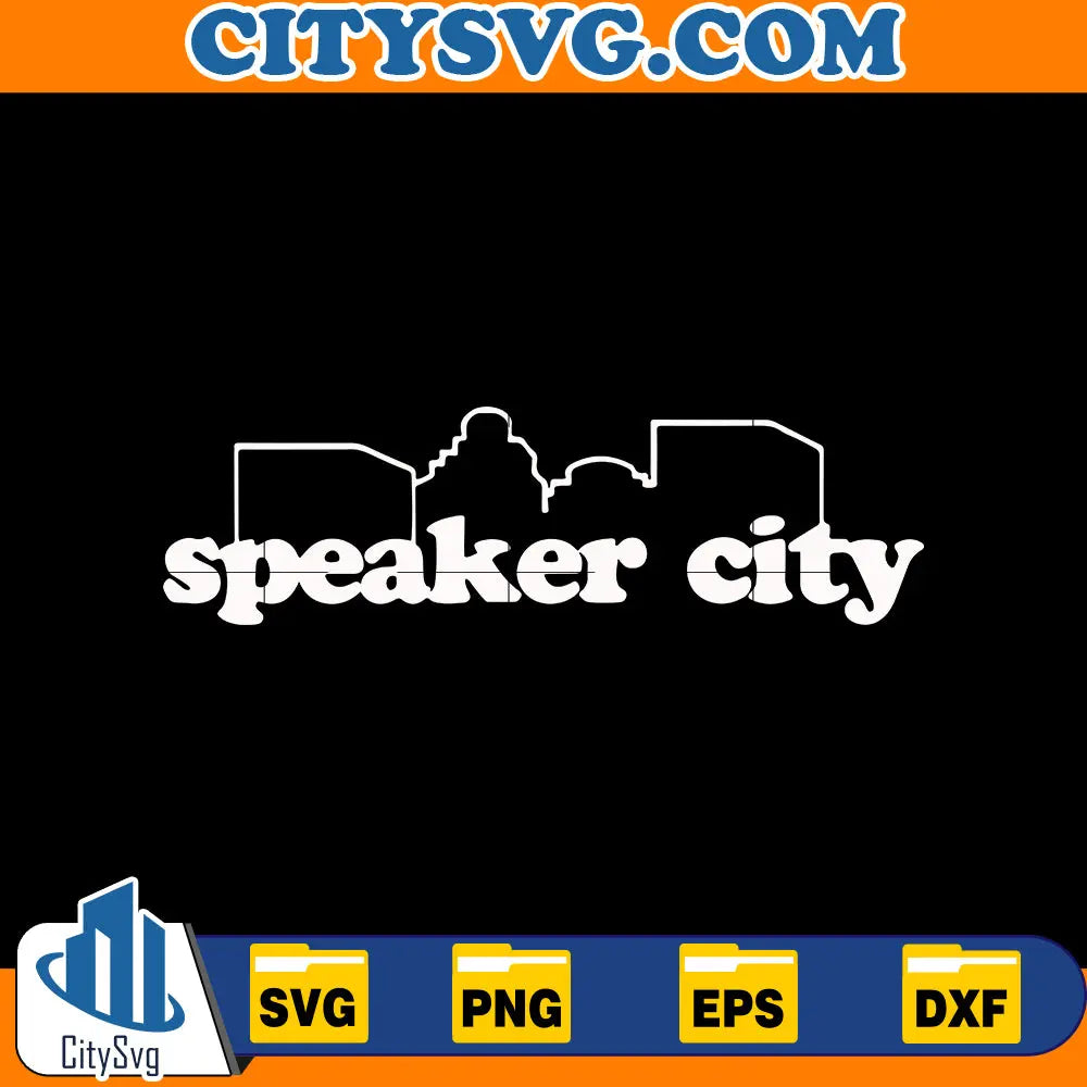 Speaker city SVG, old school movie svg, vince vaughn svg silhouette, cricut CitySvg