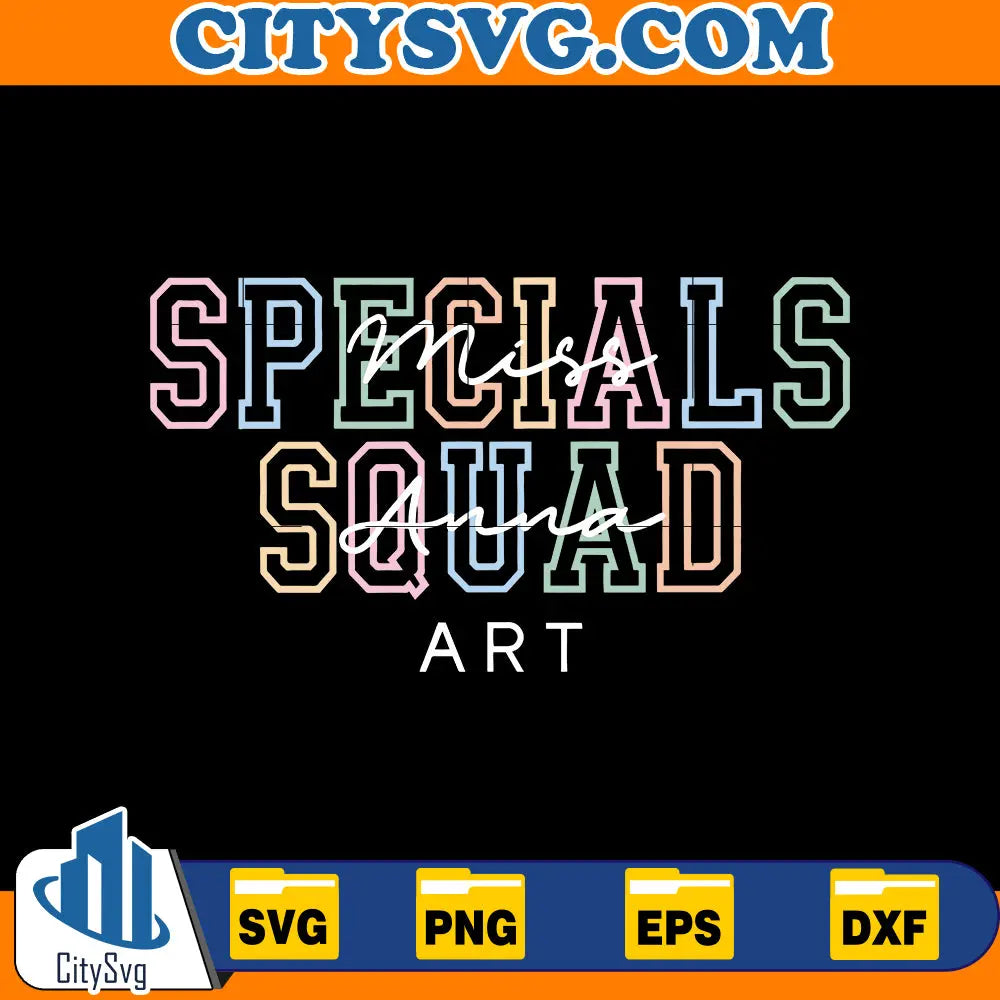 Specials Teacher Svg CitySvg
