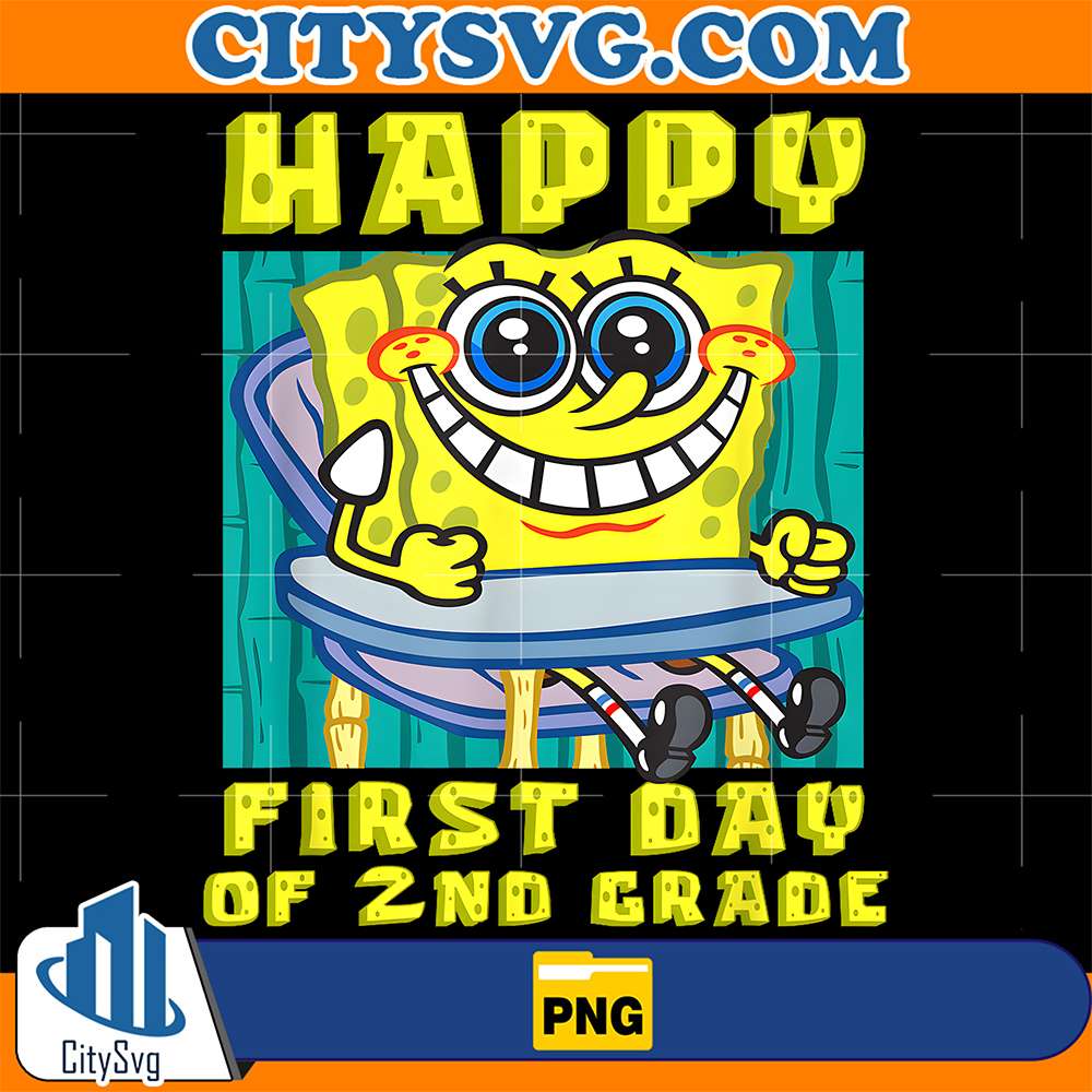 SpongeBob-Happy-First-Day-Of-2nd-Grade-Png