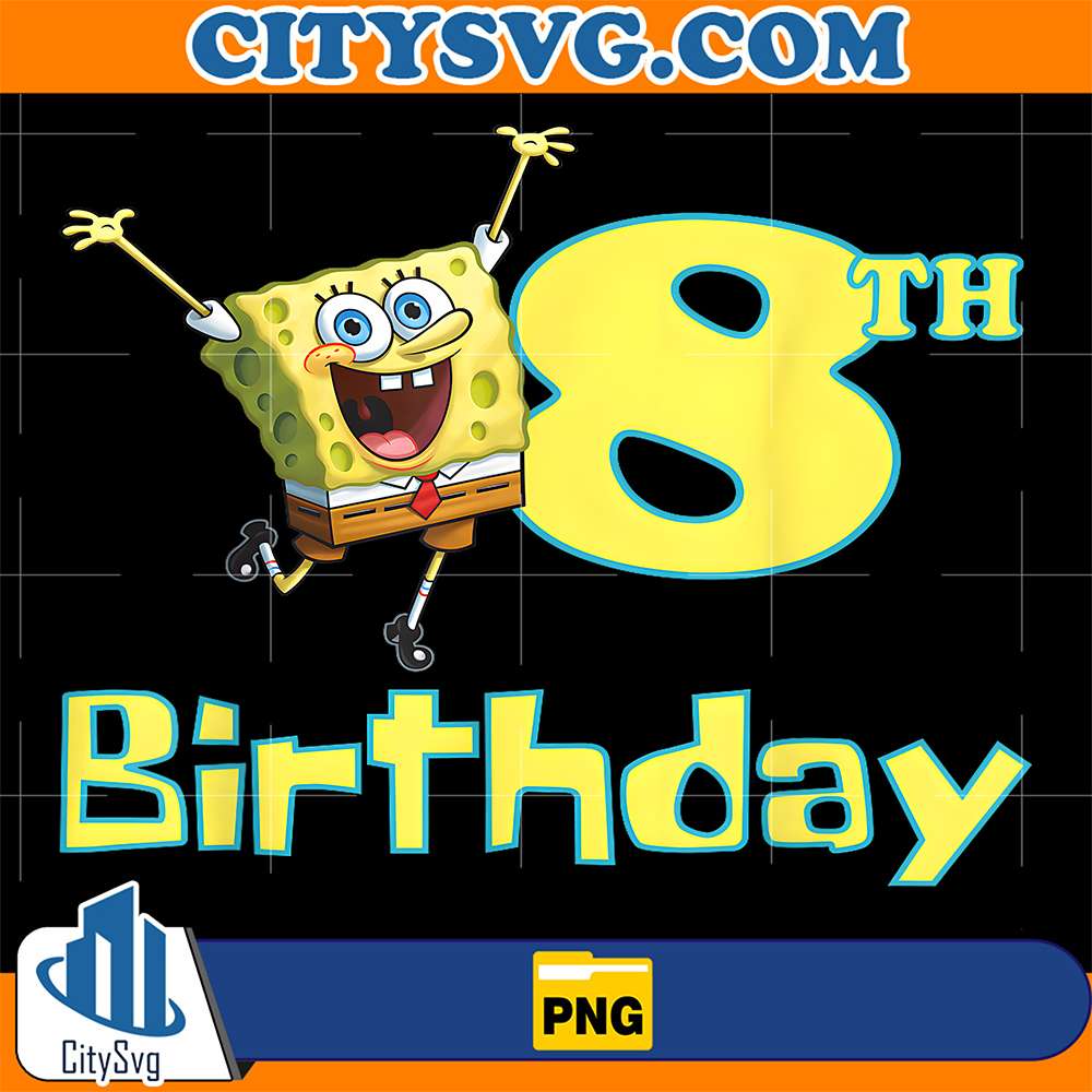 SpongeBob-SquarePants-8th-Birthday-Png