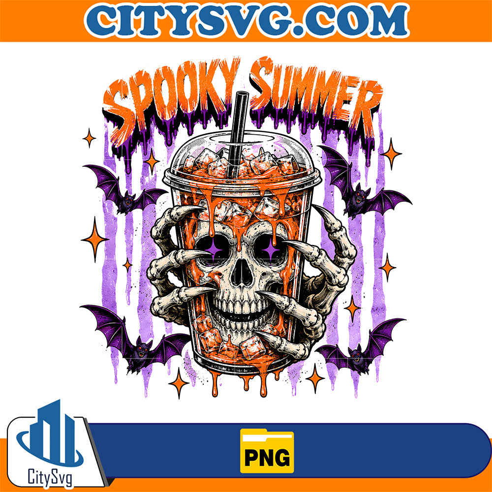 Spooky-Summer-Skeleton-Coffee-Png