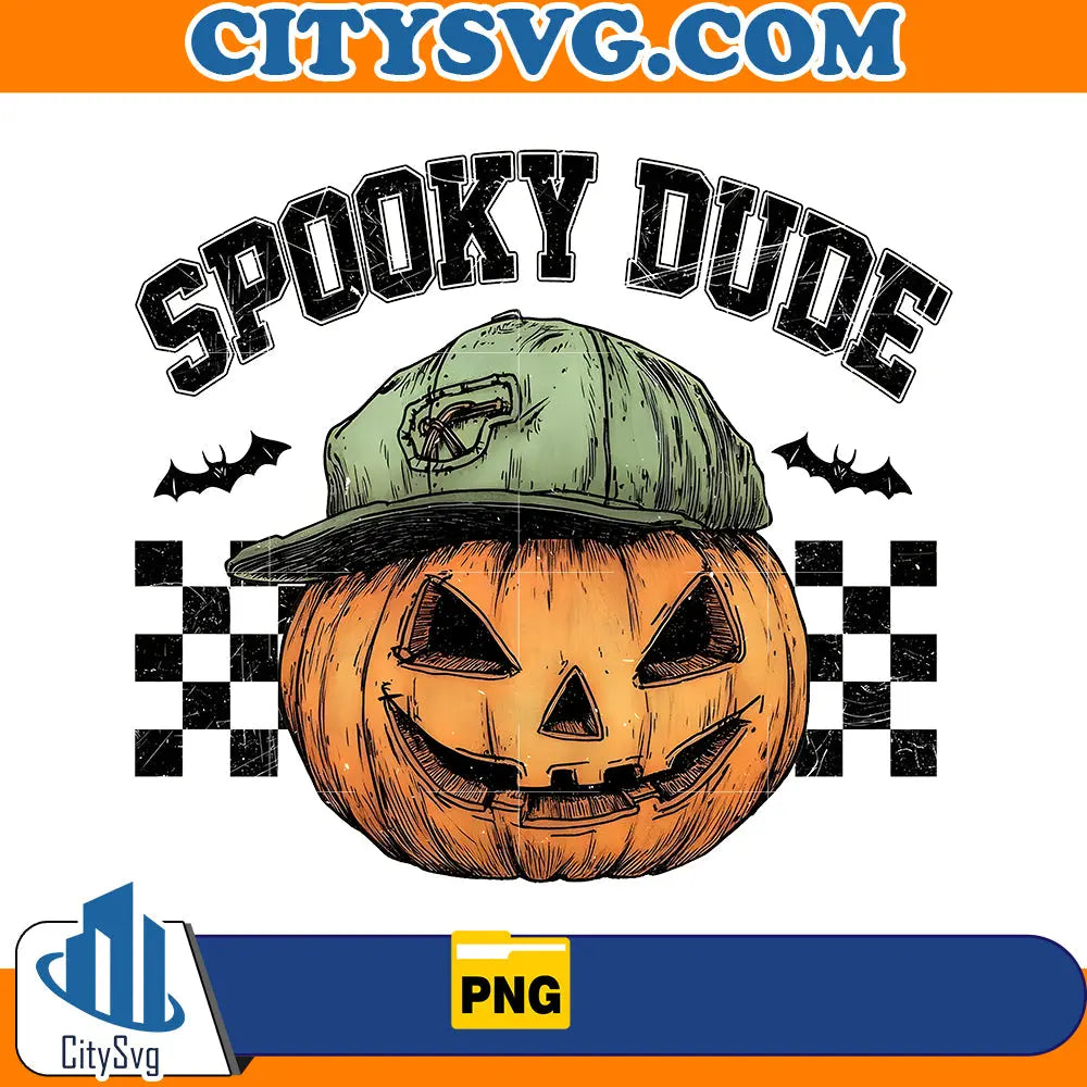 Spooky Dude Pumpkin Face Halloween Boy Png CitySvg