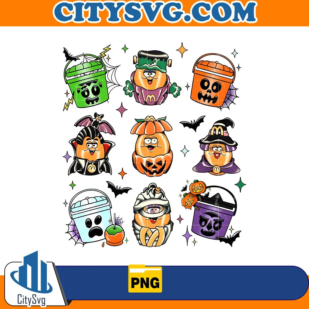 Spooky Nuggets Meal Bucket Png CitySvg