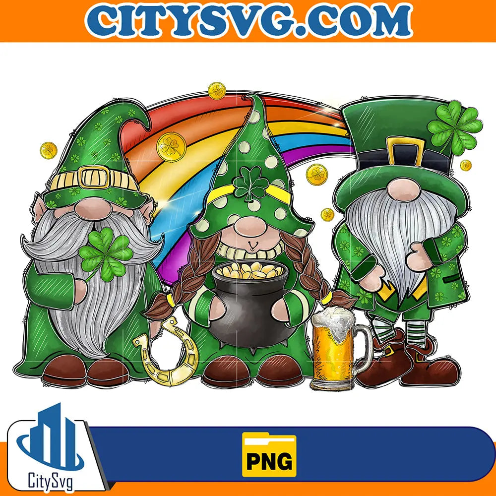 StPatricksDayGnomesSublimationPng