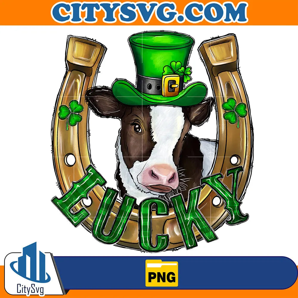 StPatricksDayHorshoeLuckySublimationPng