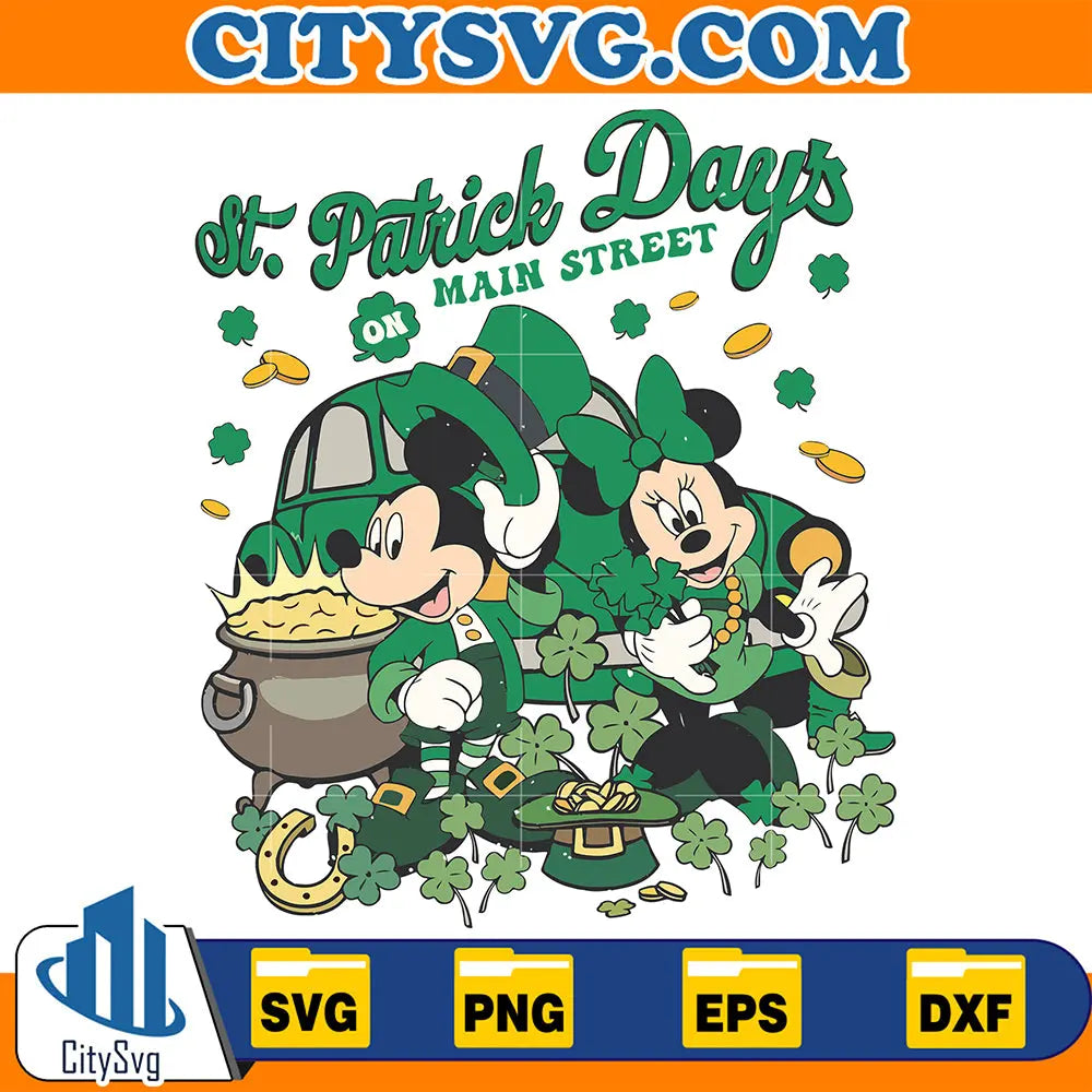 StPatricksDayOnMainStreetMickeyAndMinniePng