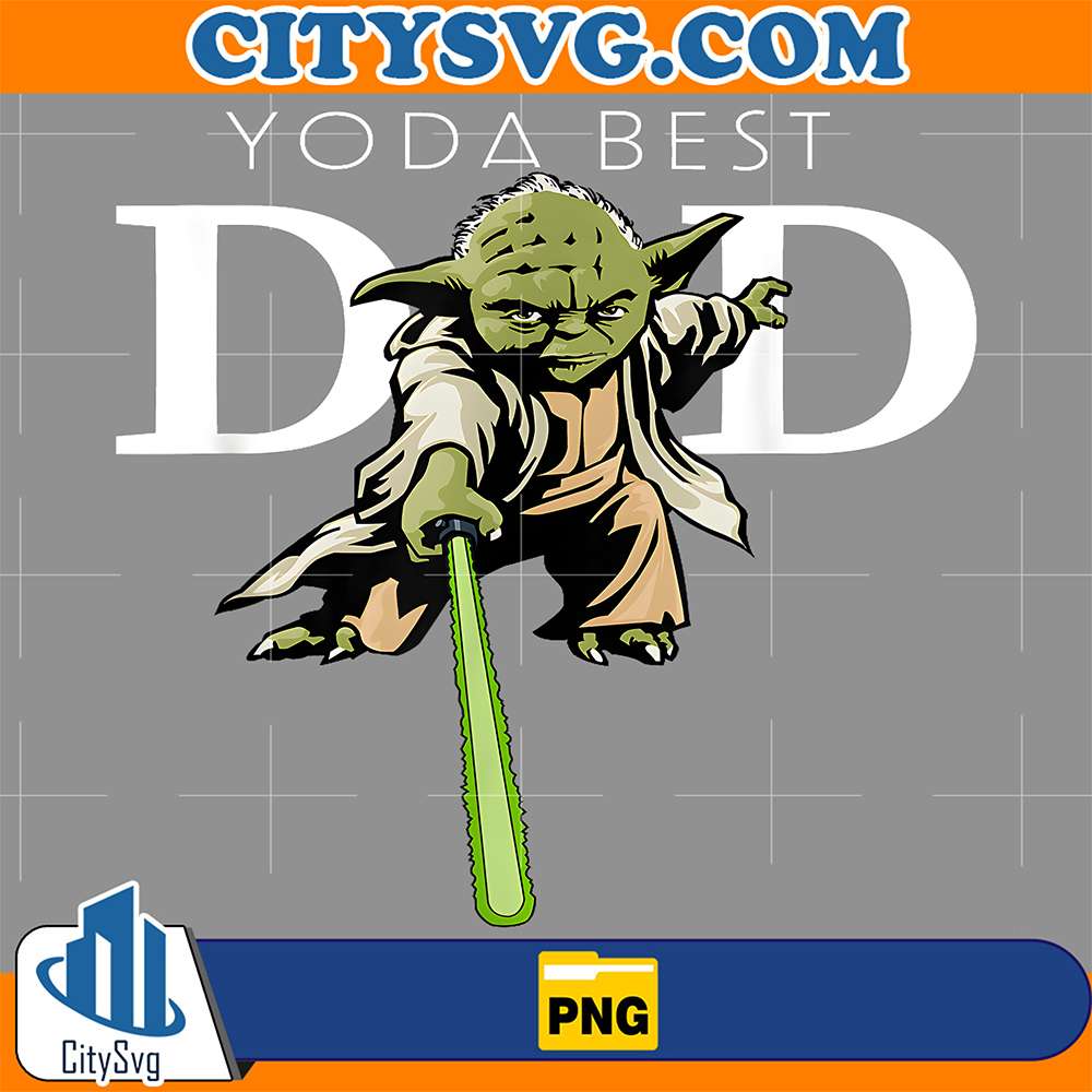 Star-Wars-Yoda-Lightsaber-Best-Dad-Png
