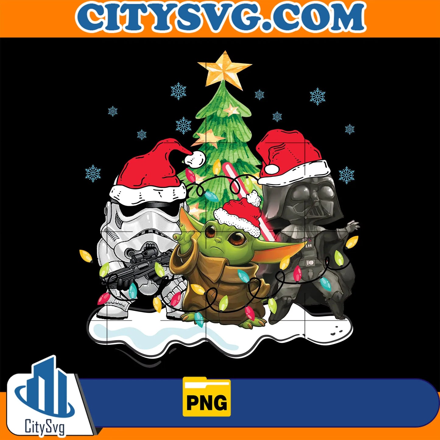 StarWarBabyYodaChristmasPng