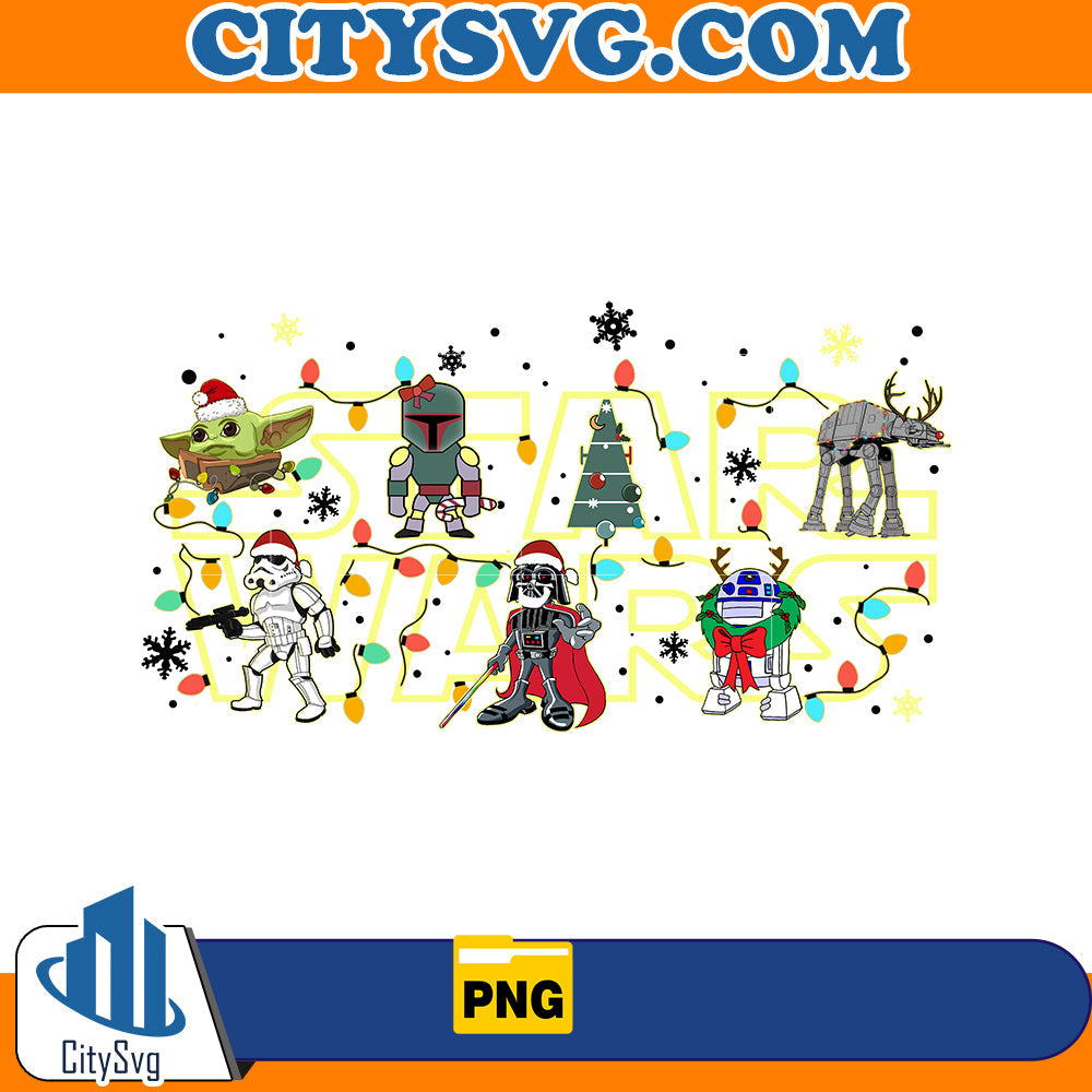 Star war Christmas Png CitySvg