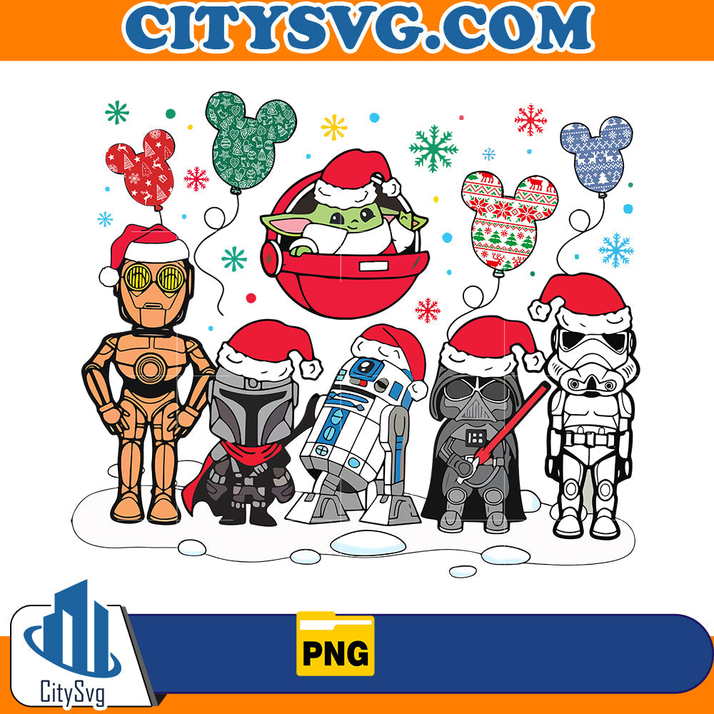 Star war Christmas Png CitySvg