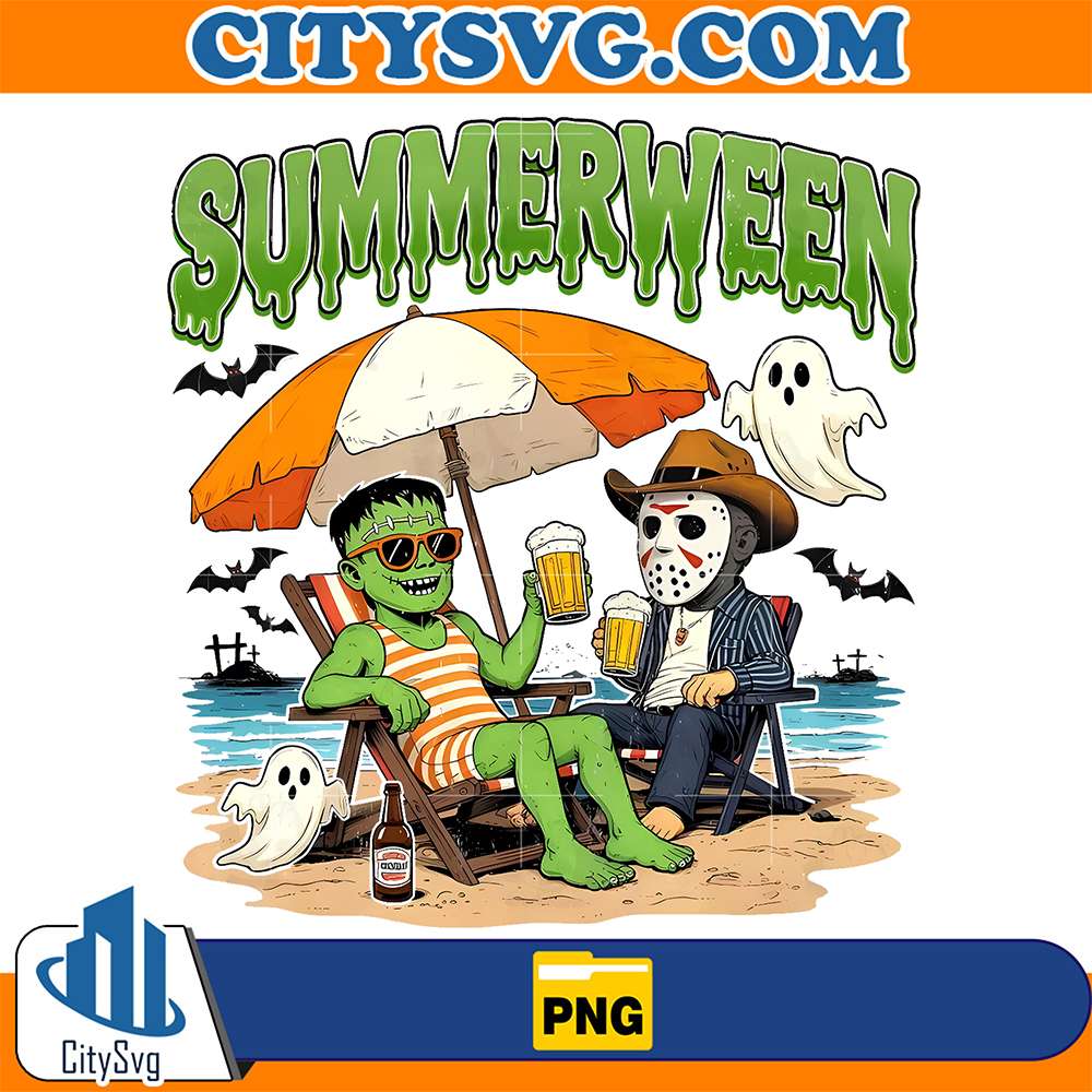 Summerween-Horror-Frankenstein-And-Jason-Voorhess-Png-1