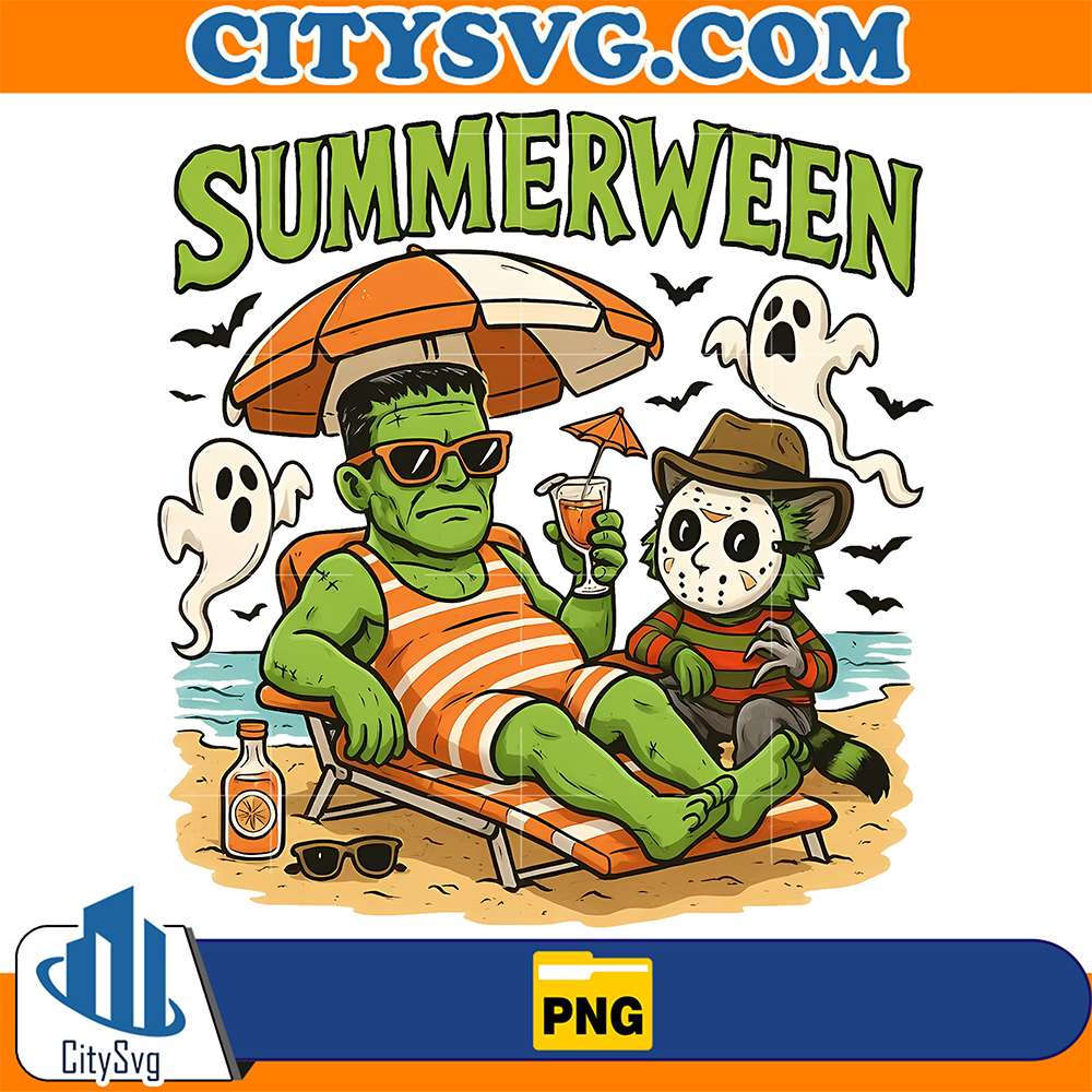 Summerween-Horror-Frankenstein-And-Jason-Voorhess-Png