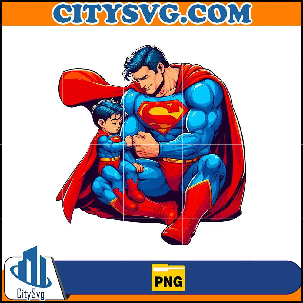 SuperManDadAndSonPng