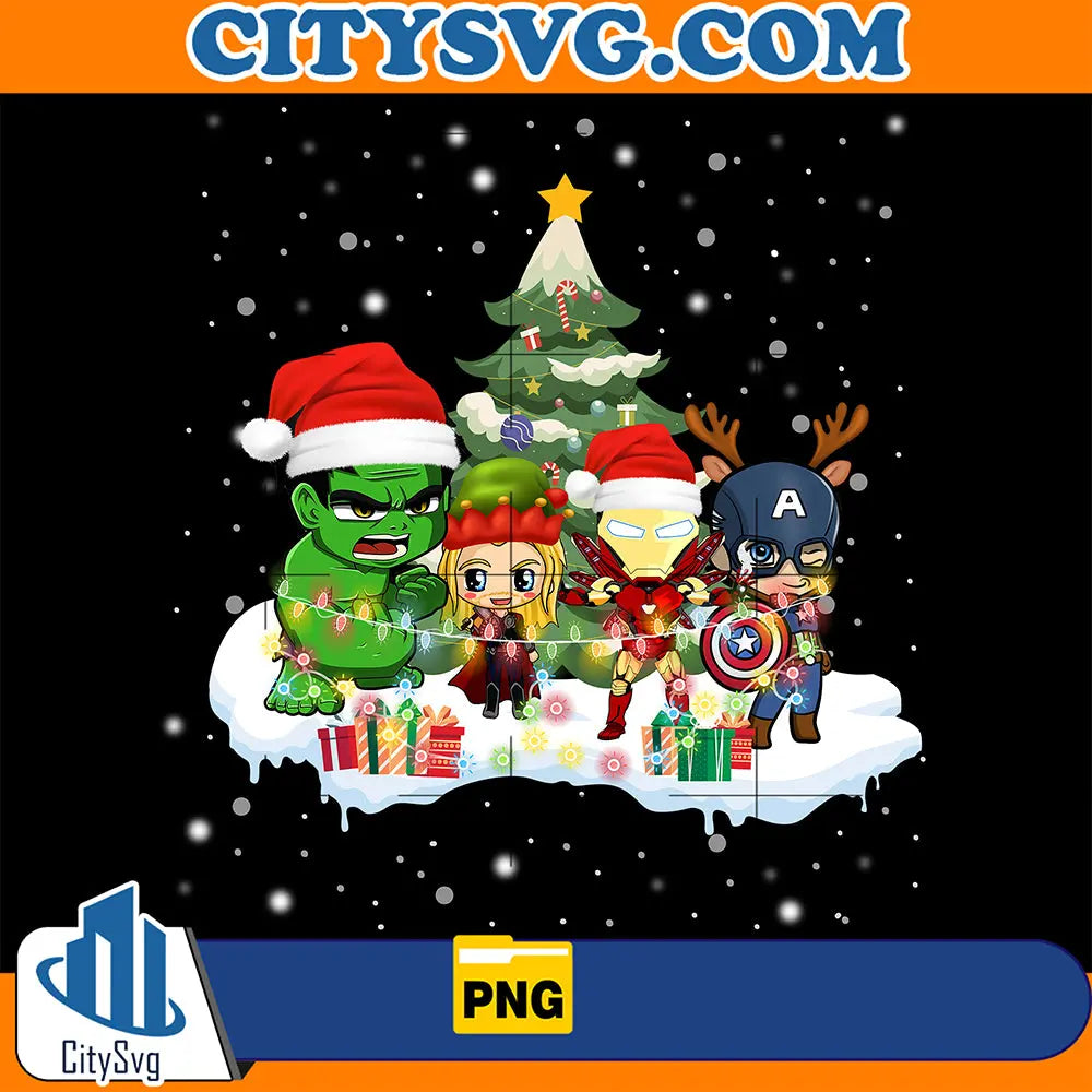 SuperheroChristmasFriendsPng