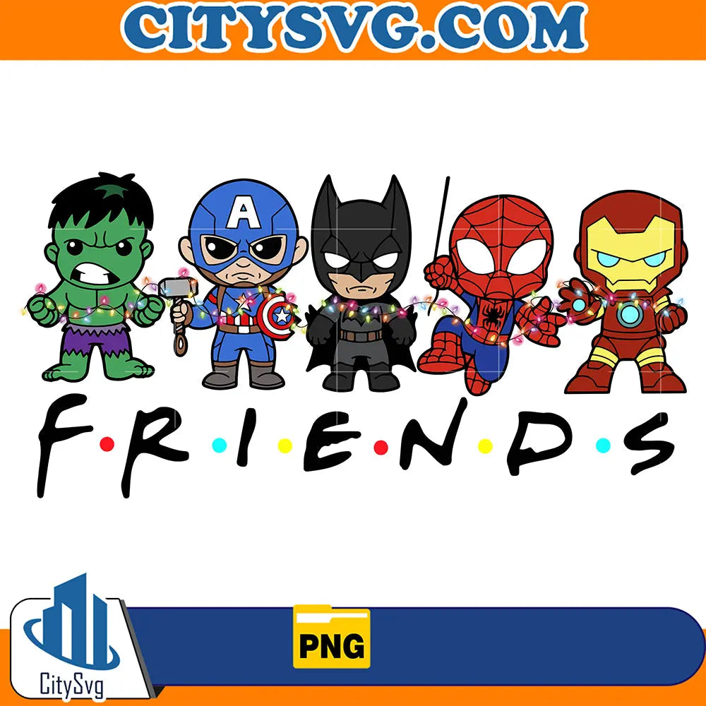 SuperherosFriendsChristmasPng