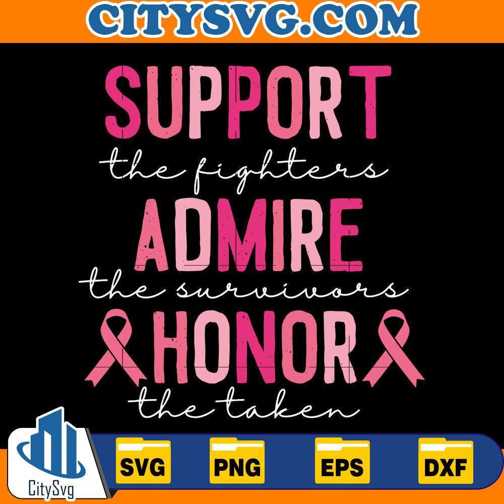 Support The Fighters Svg CitySvg