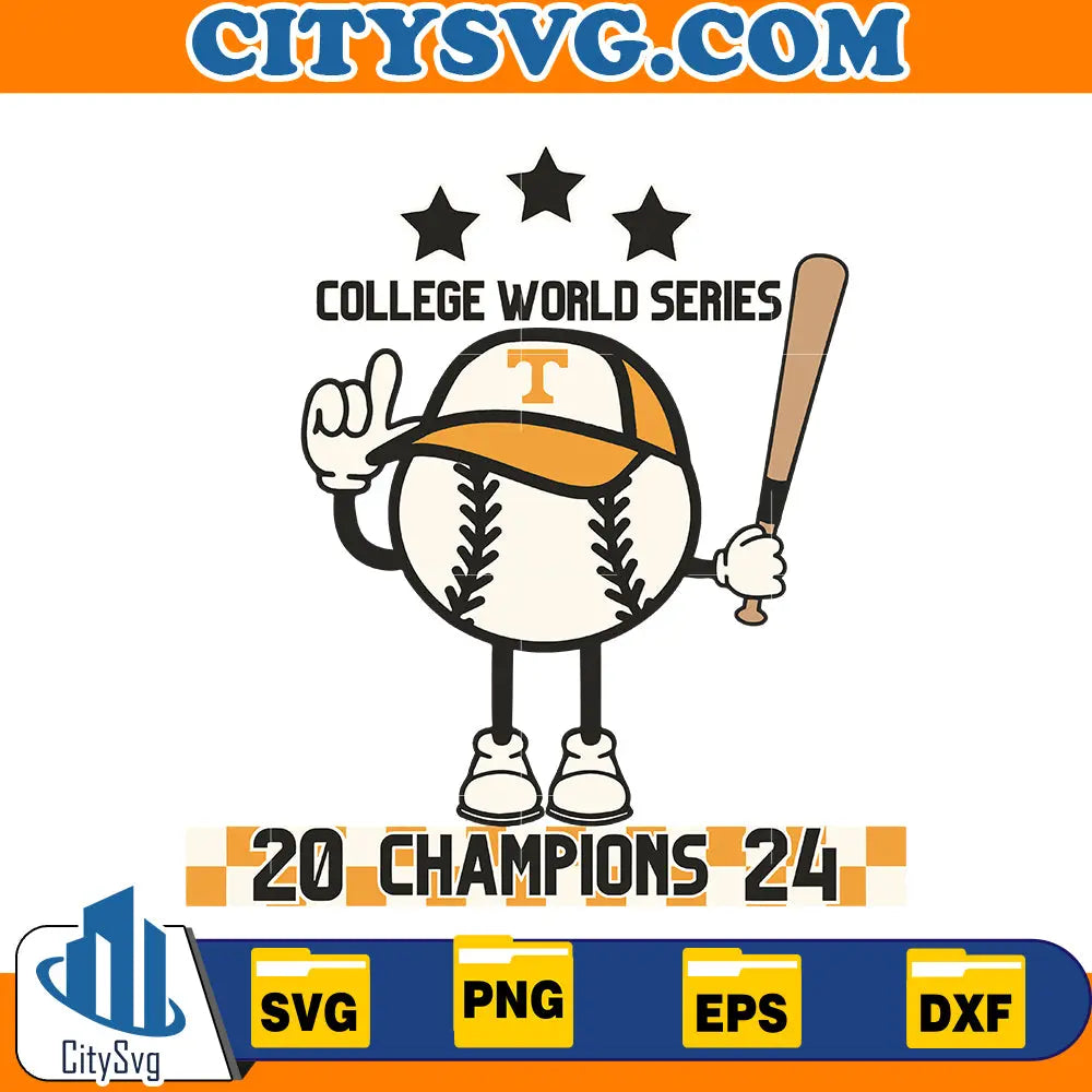 TN Baseball Champions Vols svg CitySvg