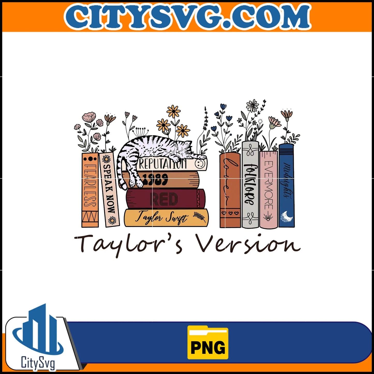 Taylor_sVersionMusicAlbumsAsBooksPng