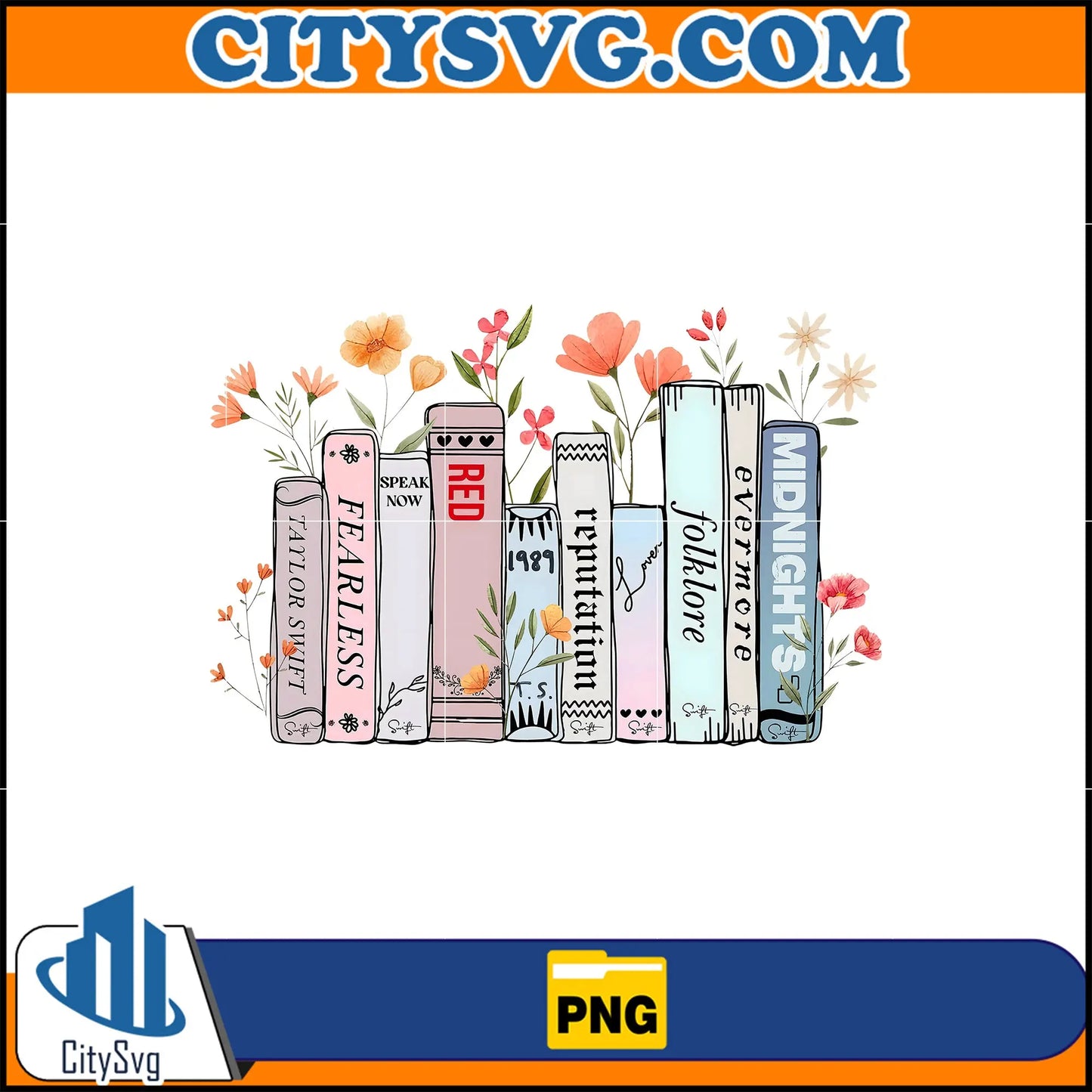 Taylor_sVersionMusicAlbumsAsBooksPng