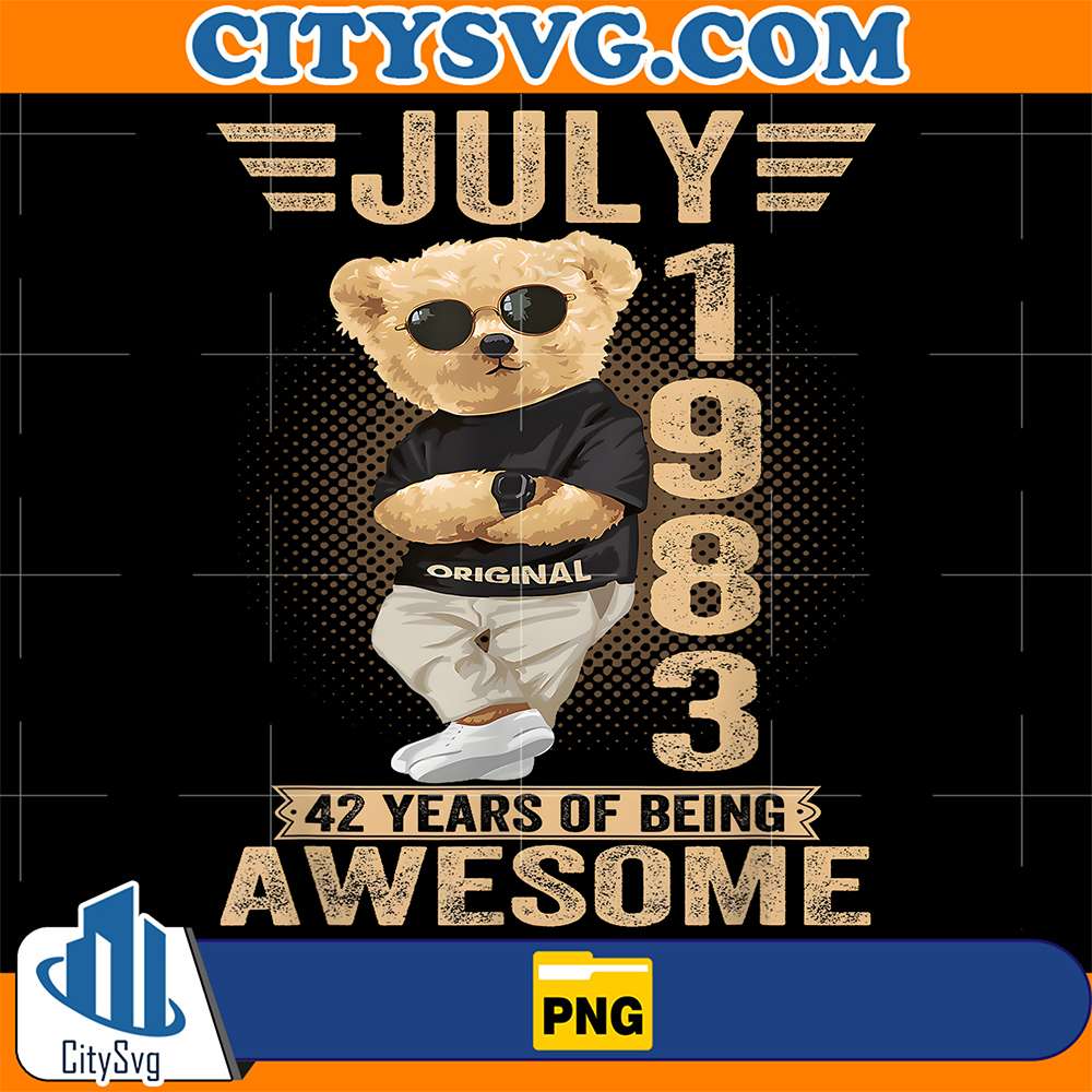 Teddy-Bear-July-1983-42-Years-Of-Being-Awesome-Png