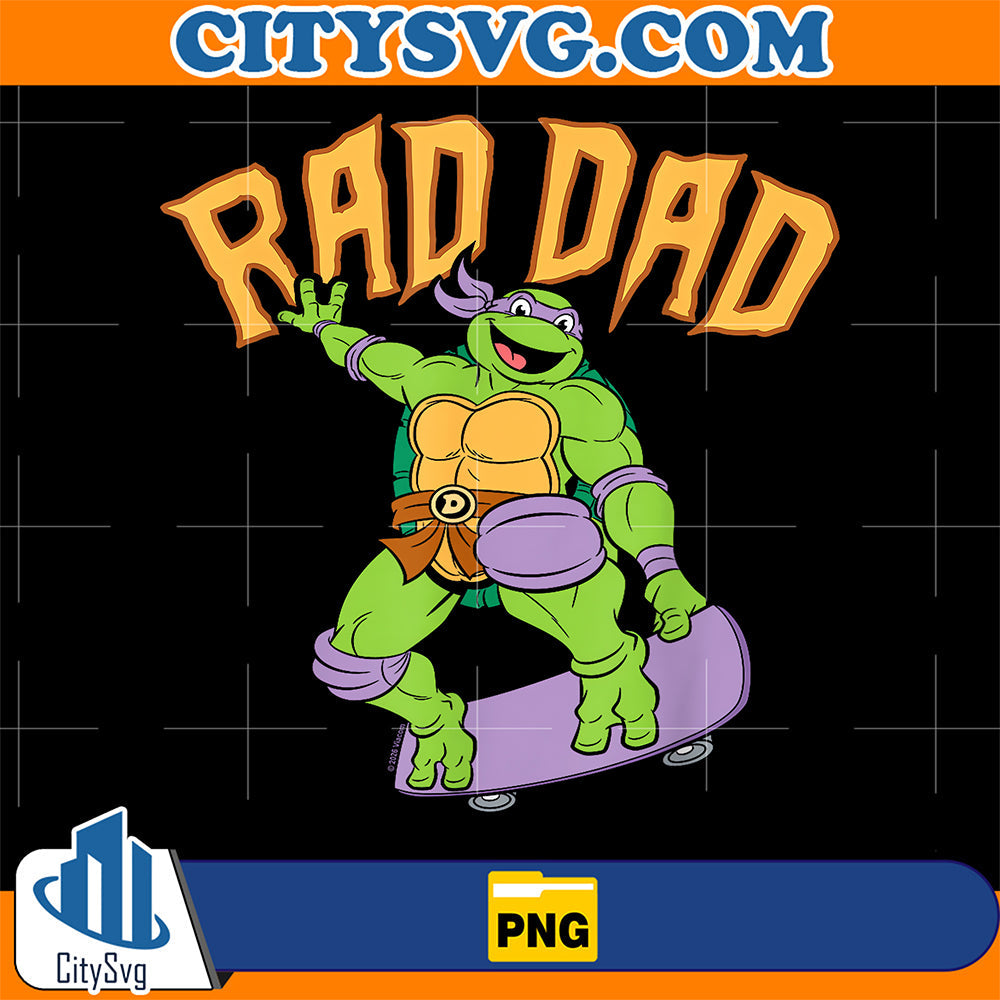 Teenage-Mutant-Ninja-Turtles-Father-s-Day-Rad-Dad-Skateboard-Png