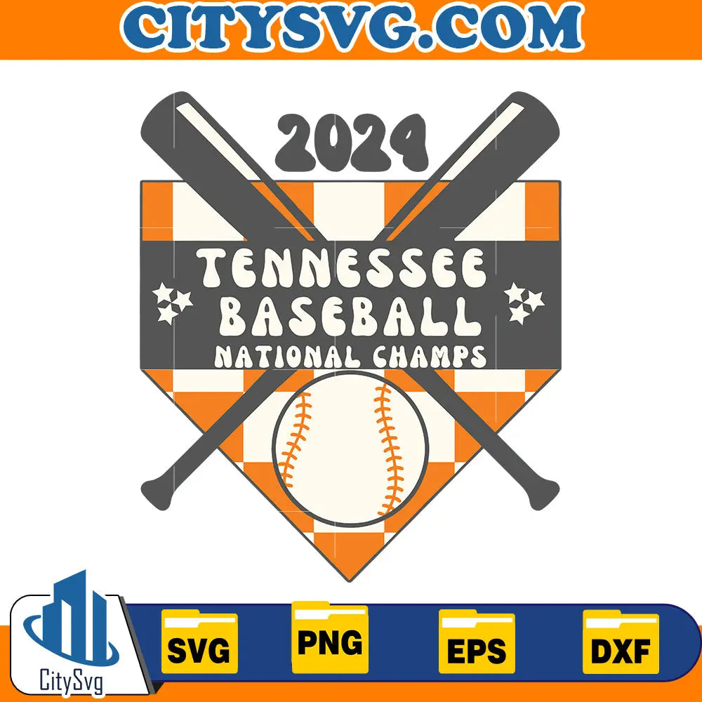 Tennessee Baseball 2024 svg CitySvg