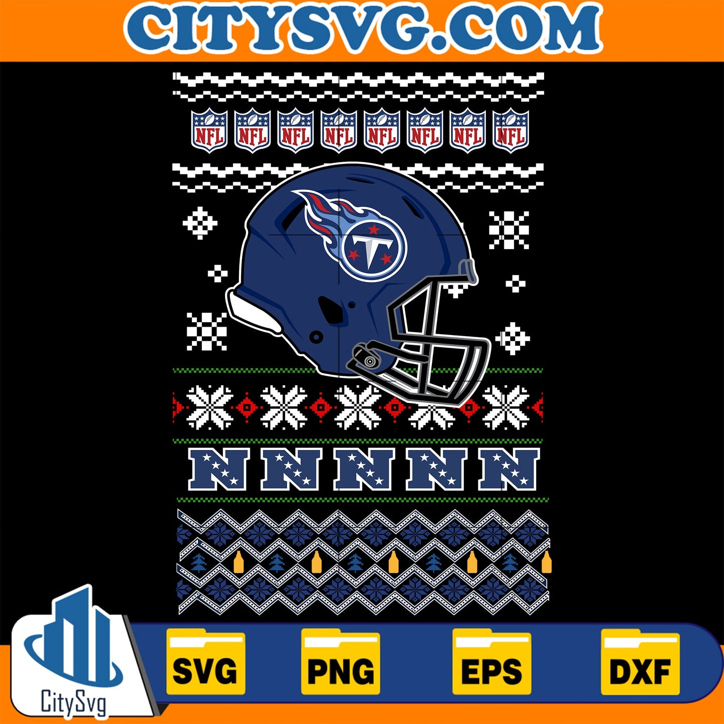 Tennessee Titans Christmas Svg CitySvg