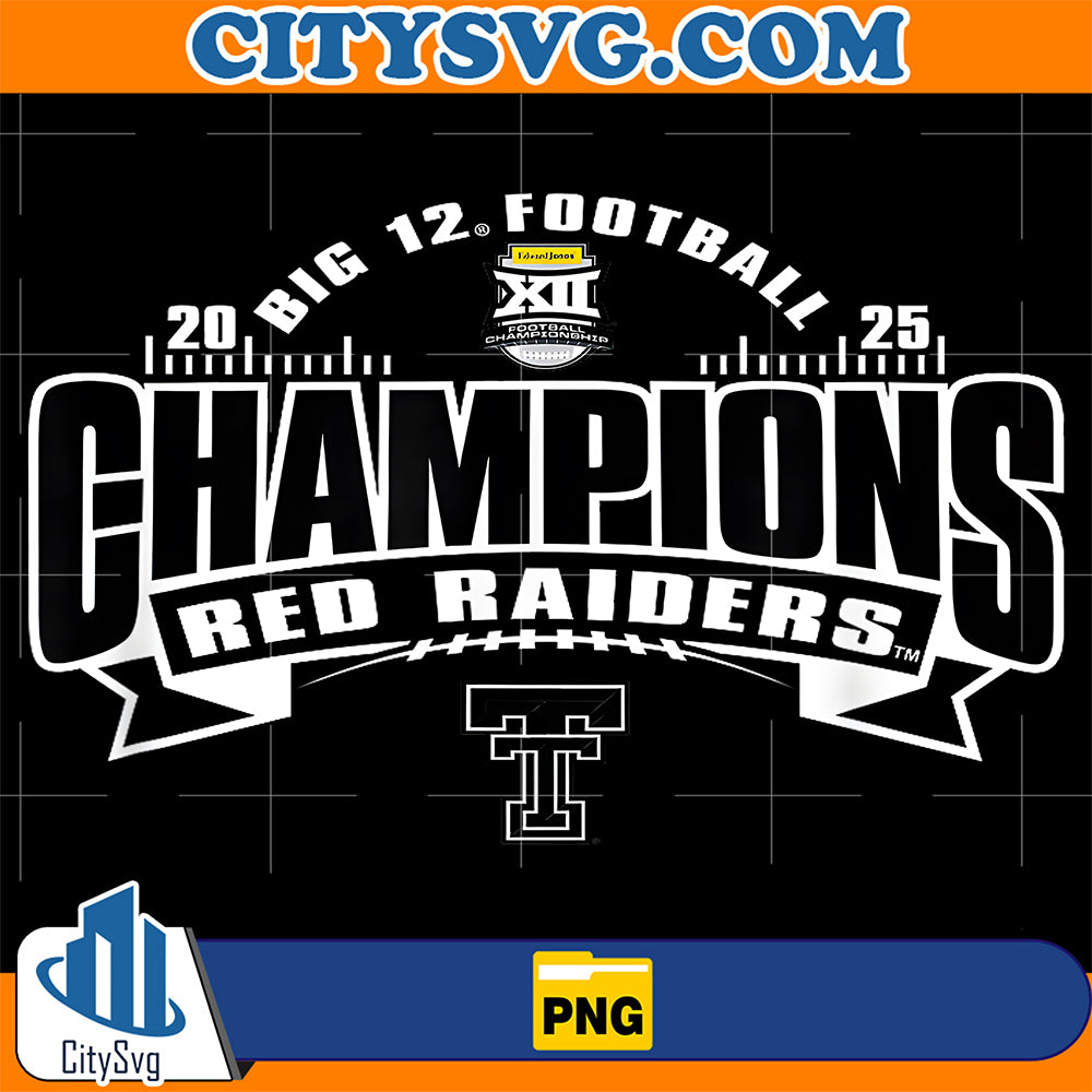 Texas-Tech-Red-Raiders-Big-12-Champs-2025-Football-Png