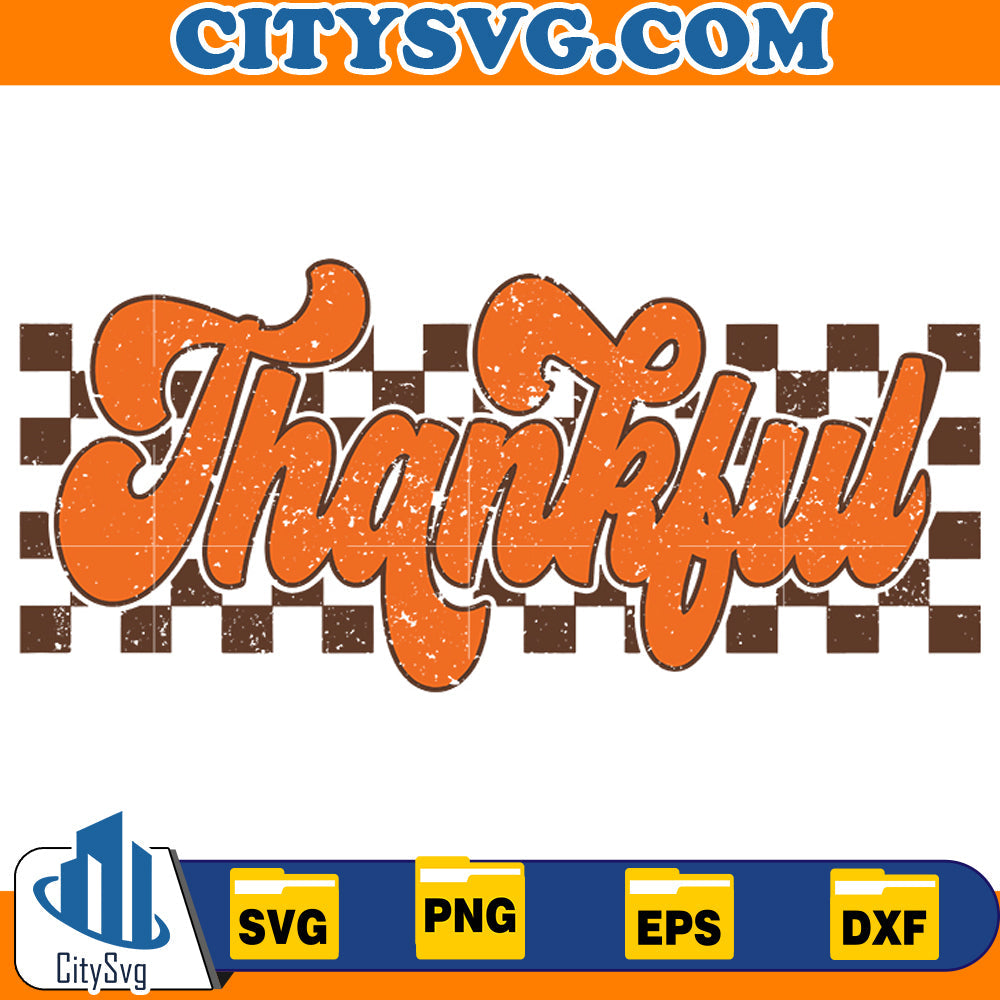 Thankful Svg CitySvg