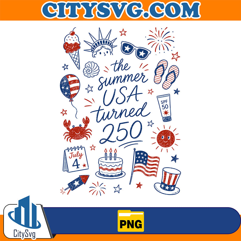 The-Summer-USA-Turned-250-Png