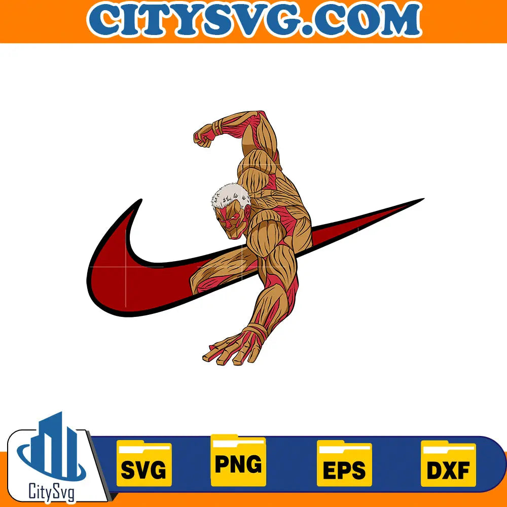 The Armored Titan Ni ke svg, Digital Download CitySvg
