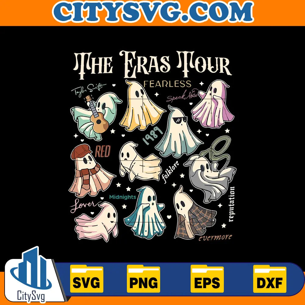 The Eras Tour Ghost, Halloween Taylor Swift Svg CitySvg