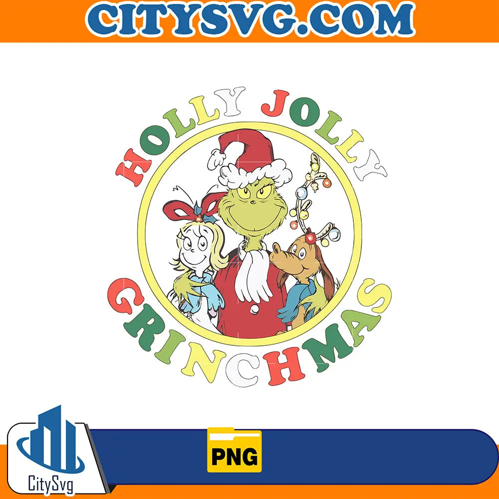 TheGrinchHollyJollyGrinchmasPng