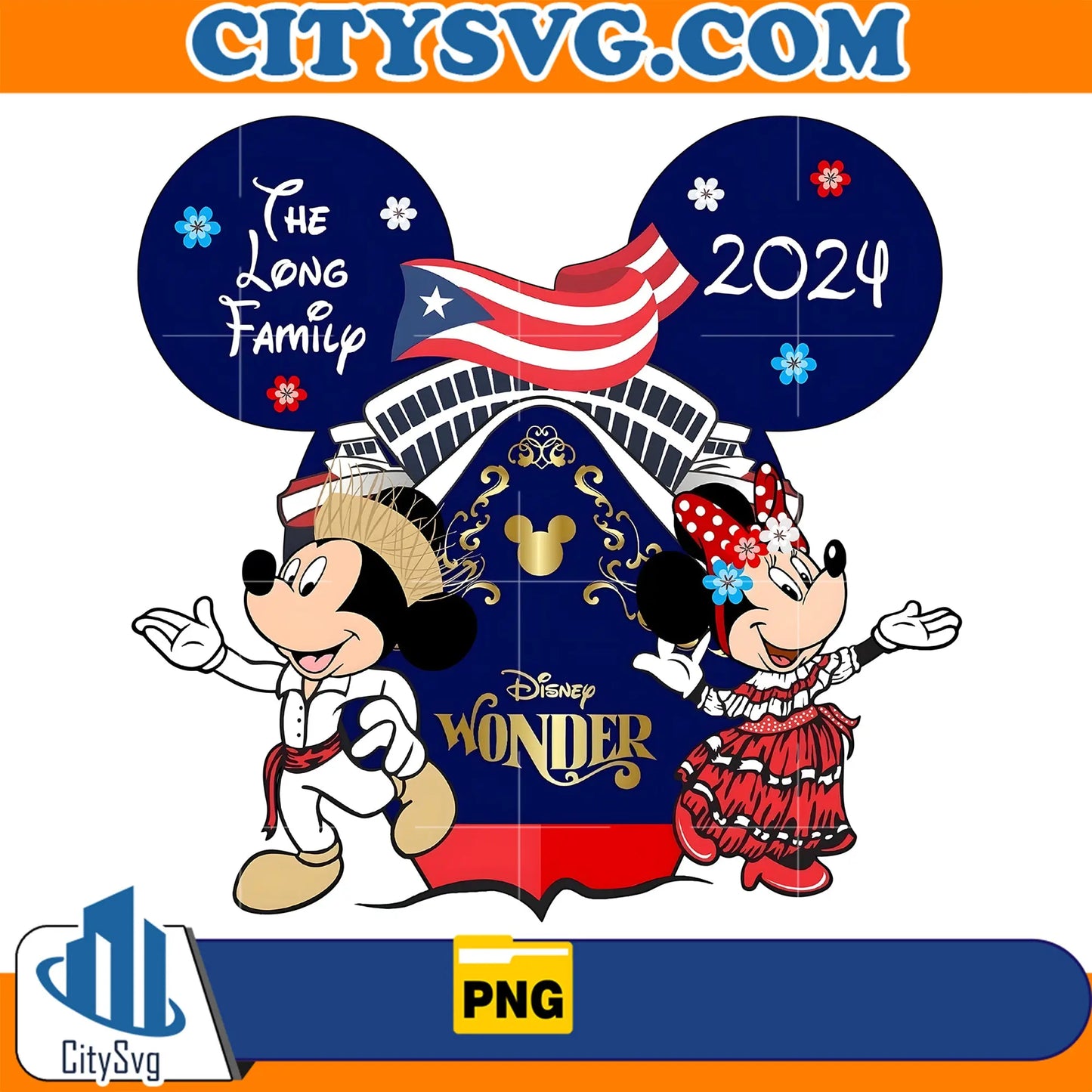 TheLongFamily2024DisneyCruisePuertoRicoPng