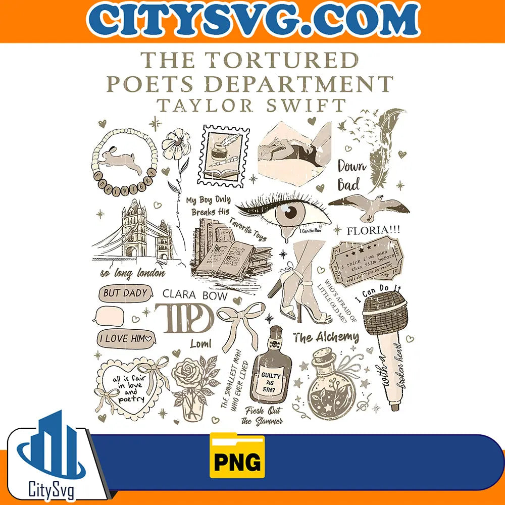 TheTorturedPoetsDepartmentTaylorSwiftPng3