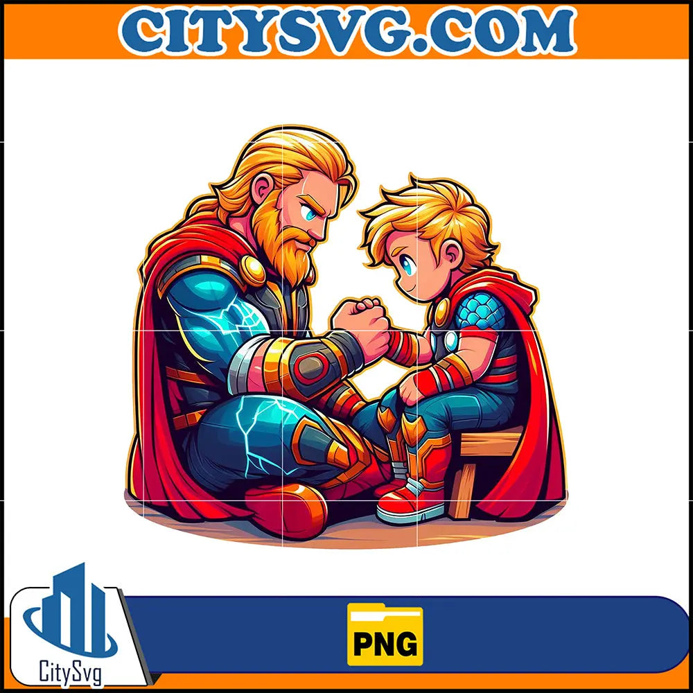 ThorDadAndSonPng